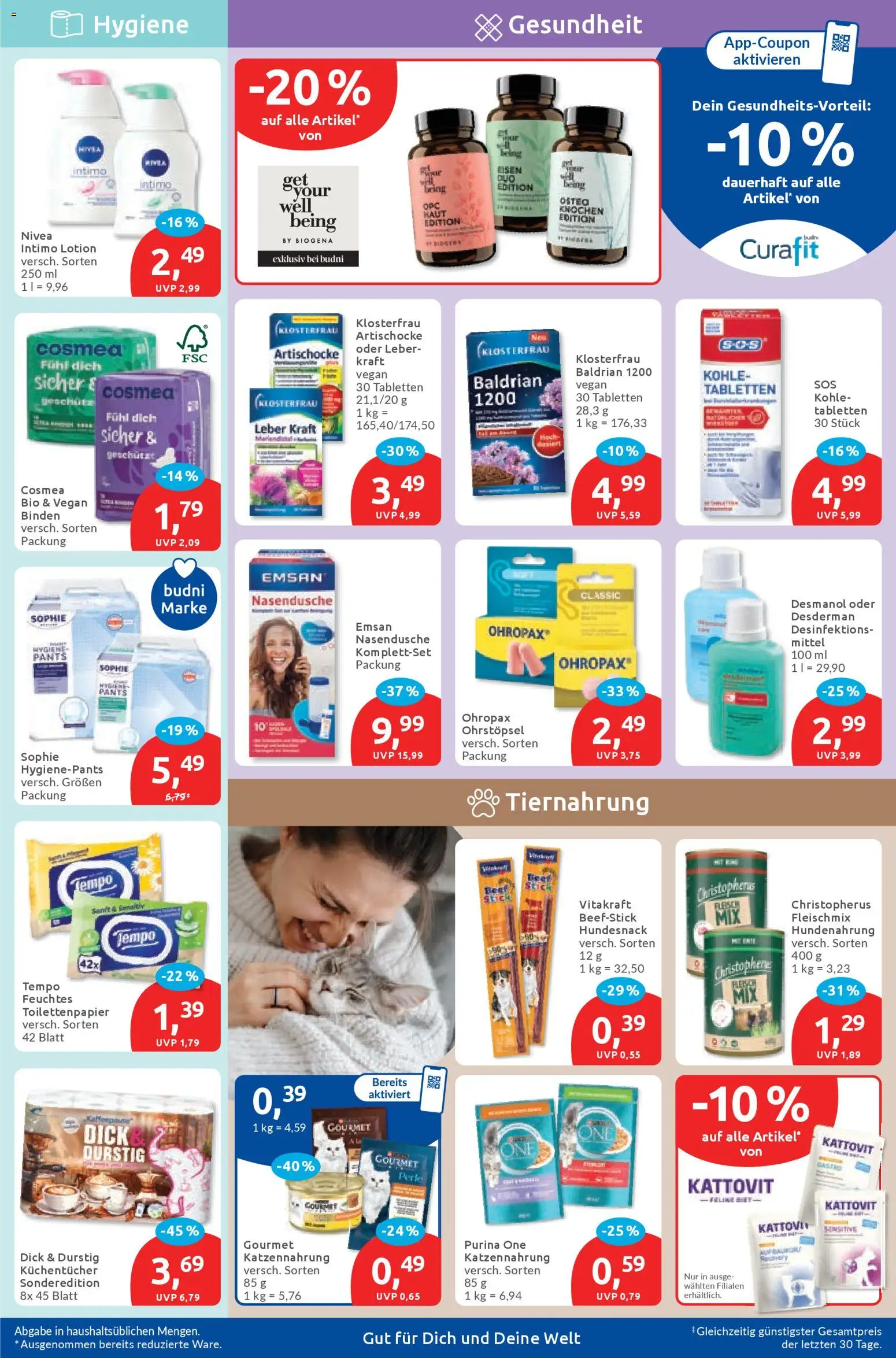 Budni Prospekt 	 – gültig ab 04.05.2026 | Seite: 5 | Produkte: Purina one, Tempo, Toilettenpapier, Feuchtes Toilettenpapier