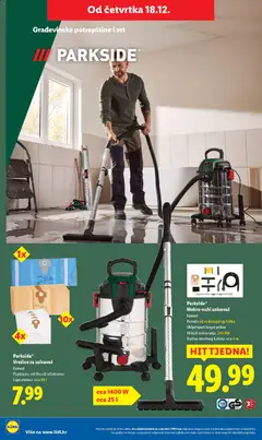 Parkside® Vrećice za usisavač, Komad Papirnate, od flisa ili višekratne Zapremnina: cca 30 l - Pregled kataloga iz trgovine Lidl, vrijedi od 15.12.2025 | Stranica: 52