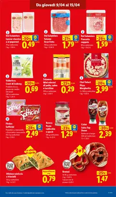 Anteprima del volantino Chef Select Pizza Margherita, 3 x 300 g confezione valido a partire dal 09.04.2026 | Pagina: 9