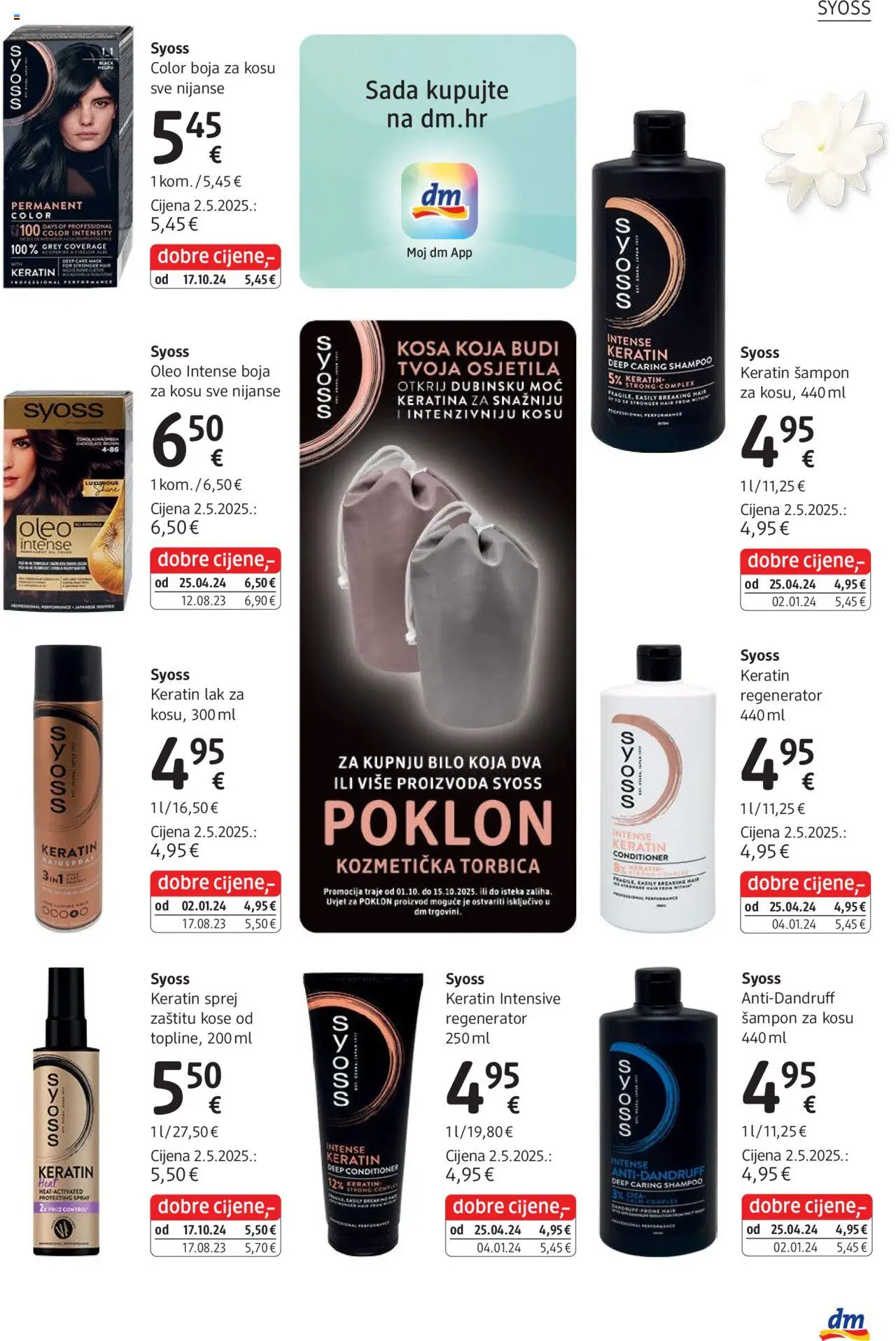 DM katalog | vrijedi od 01.10.2025 | Stranica: 21 | Proizvodi: Šampon, Regenerator, Boja za kosu, Torbica