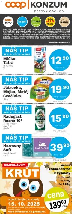 Náhled letáku Konzum leták od 01.10.2025