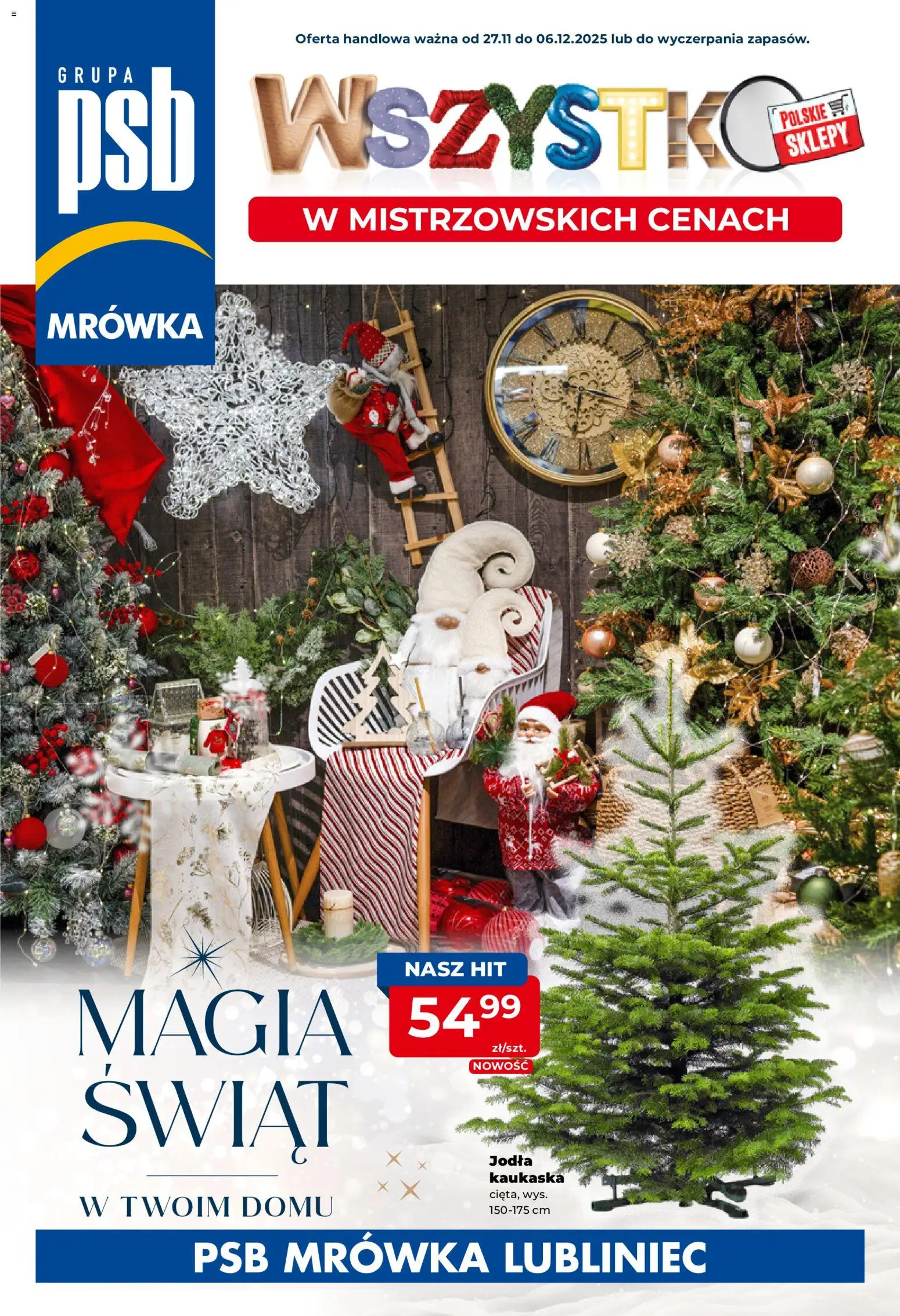 Mrówka Gazetka - Lubliniec od 27.11.2025 | Strona: 1 | Produkty: Jodła kaukaska