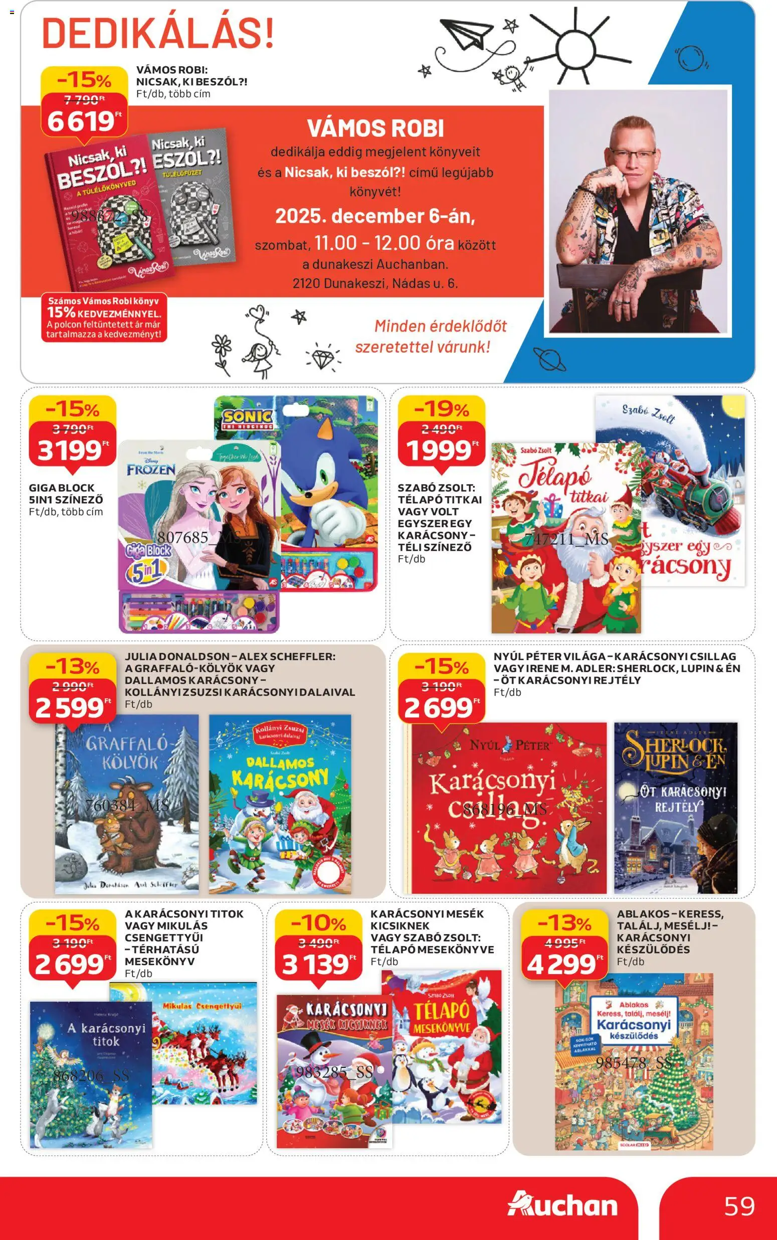 Auchan akciós ujság - amely érvényes a következő dátumtól: 04.12.2025 | Oldal: 59