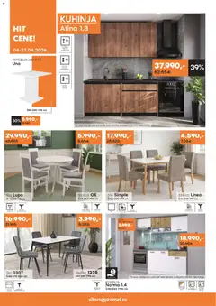 Vitorog katalog - akcija - pregled Vitorog kataloga - važi od 04.04.2026 | Strana: 8 | Proizvode: Sto, Stolica, Kuhinja, Trpezarijski sto