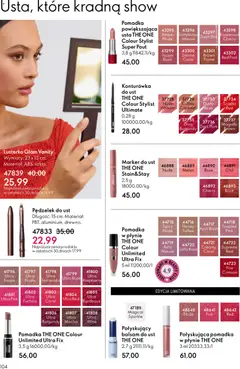 Pogląd oferty "Oriflame Katalog 5 2026" - ważna od 25.03.2026 | Strona: 104 | Produkty: Chili, Melon, Pomadka, Konturówka