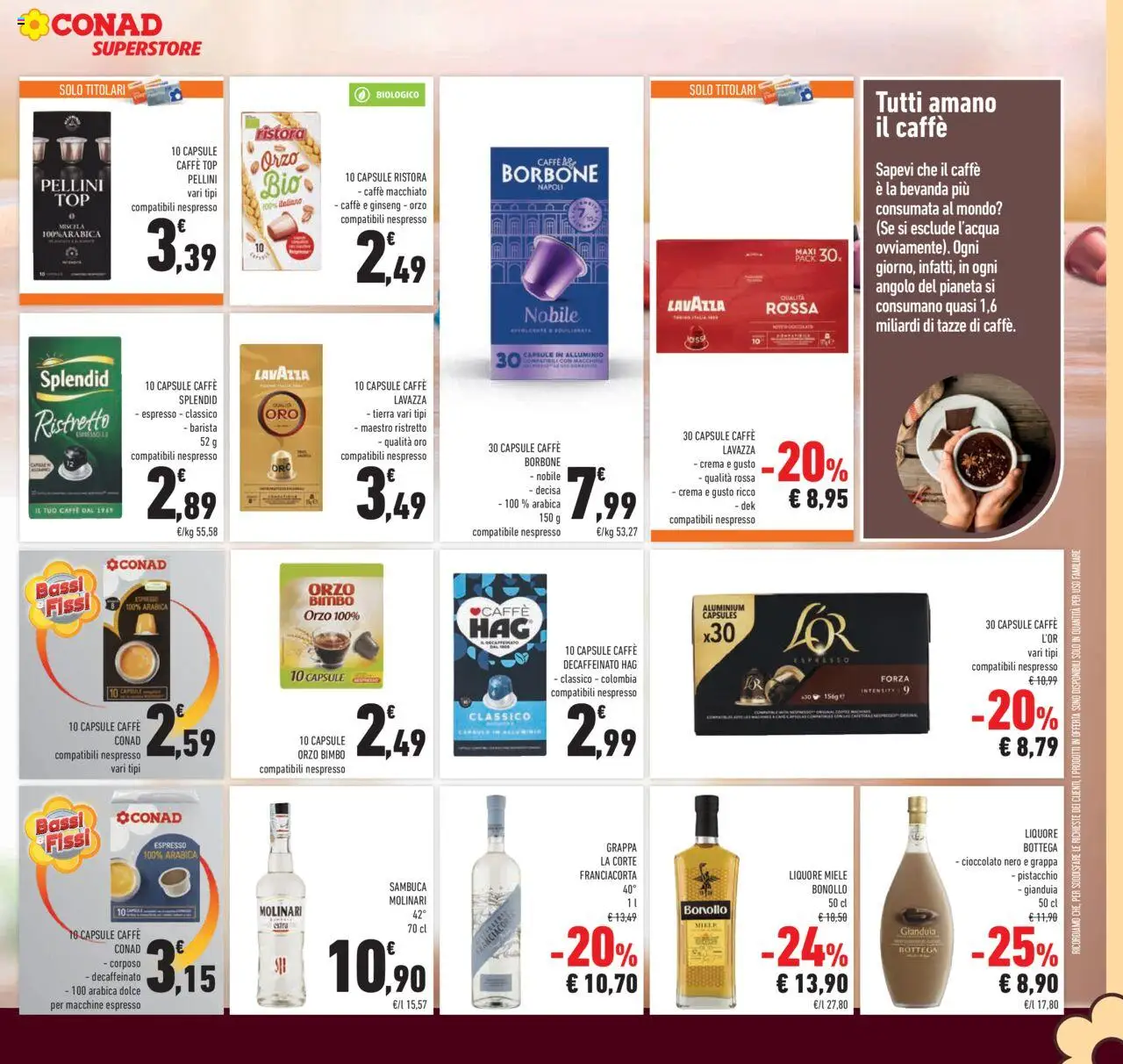 Volantino Conad del 24.09.2025 | Pagina: 27 | Prodotti: Crema, Caffè, Lavazza, Liquore