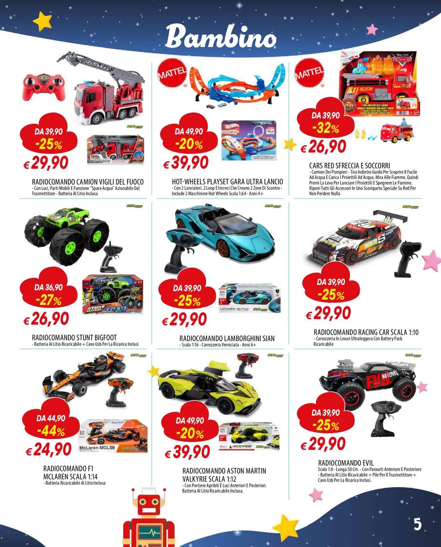 Volantino Famila del 24.11.2025 | Pagina: 5 | Prodotti: Acqua, Cavo, Scala, Batteria