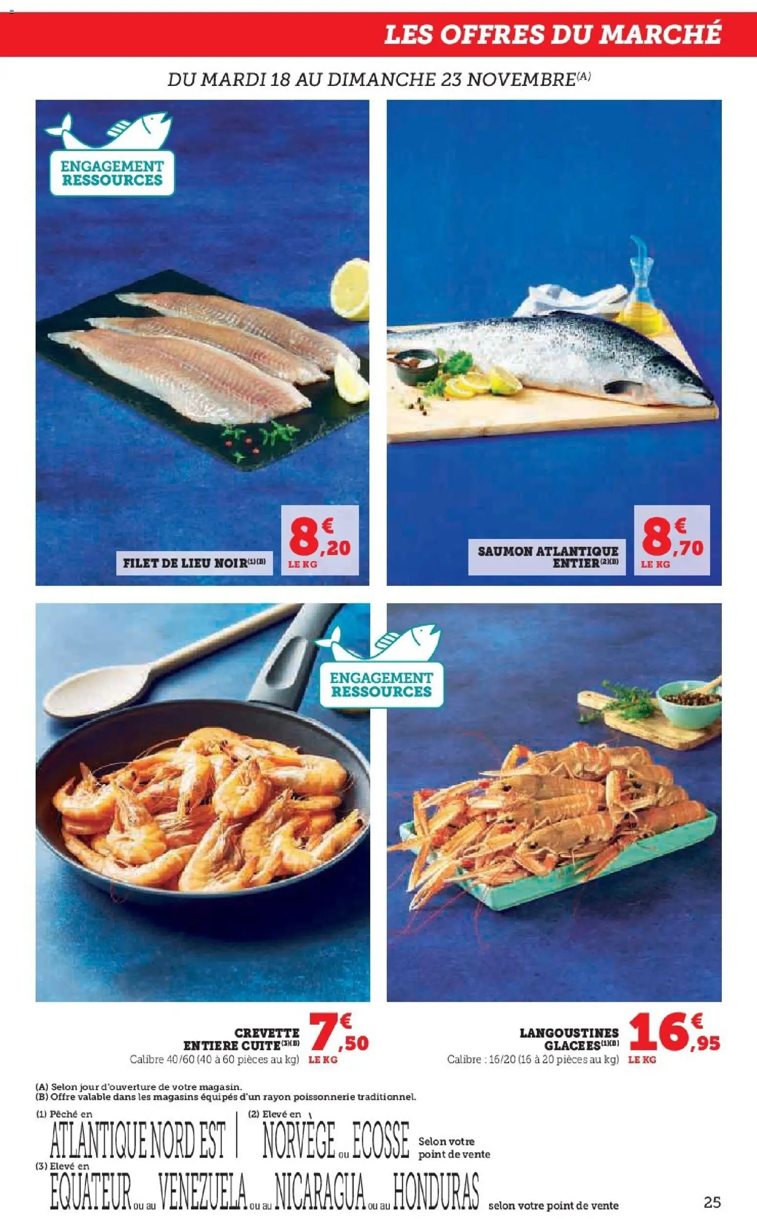 {H1} | Page: 25 | Produits: Pêche, Crevette, Poissonnerie, Saumon