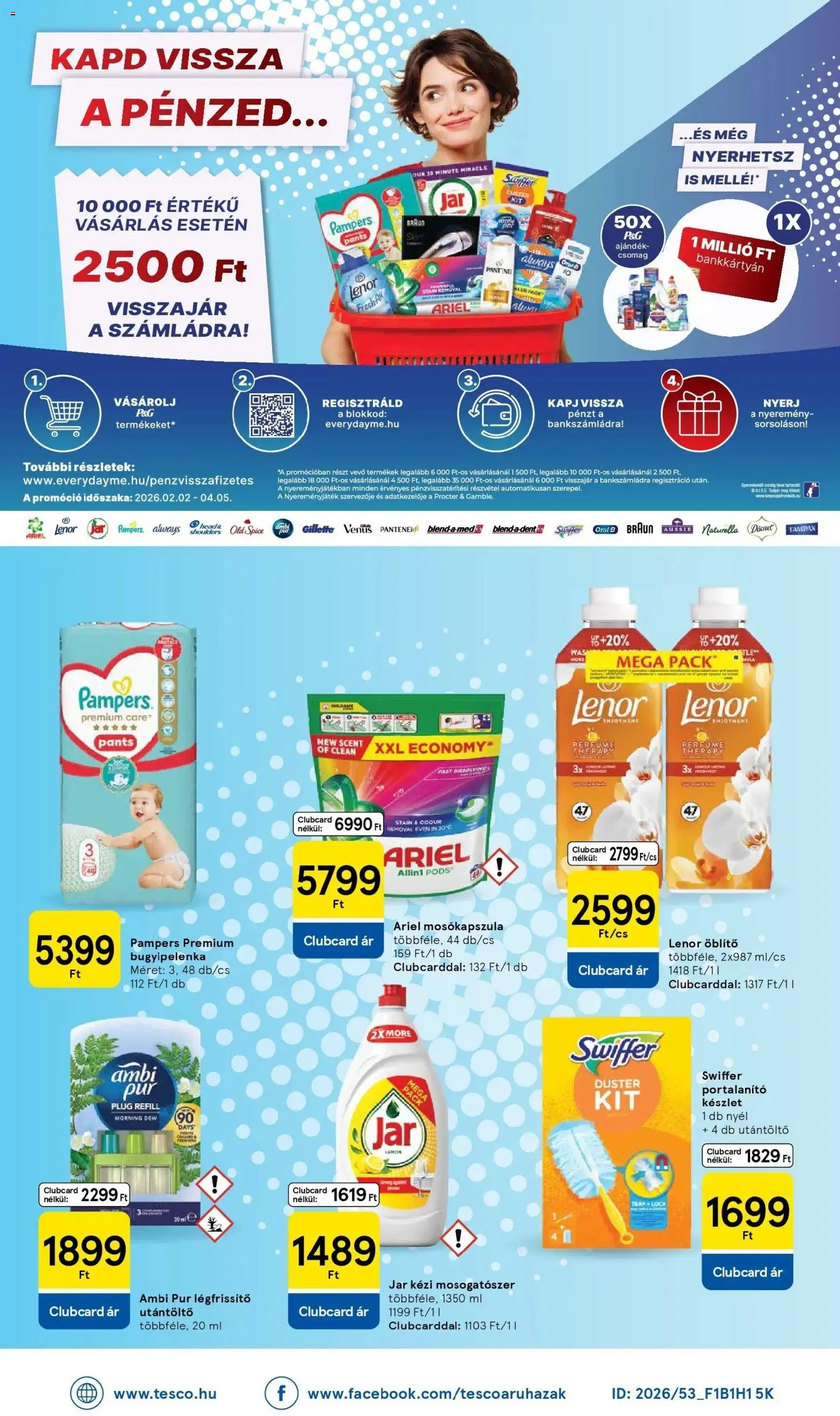 Tesco akciós ujság - amely érvényes a következő dátumtól: 26.02.2026 | Oldal: 28 | Termékek: Old spice, Öblítő, Légfrissítő, Mosogatószer