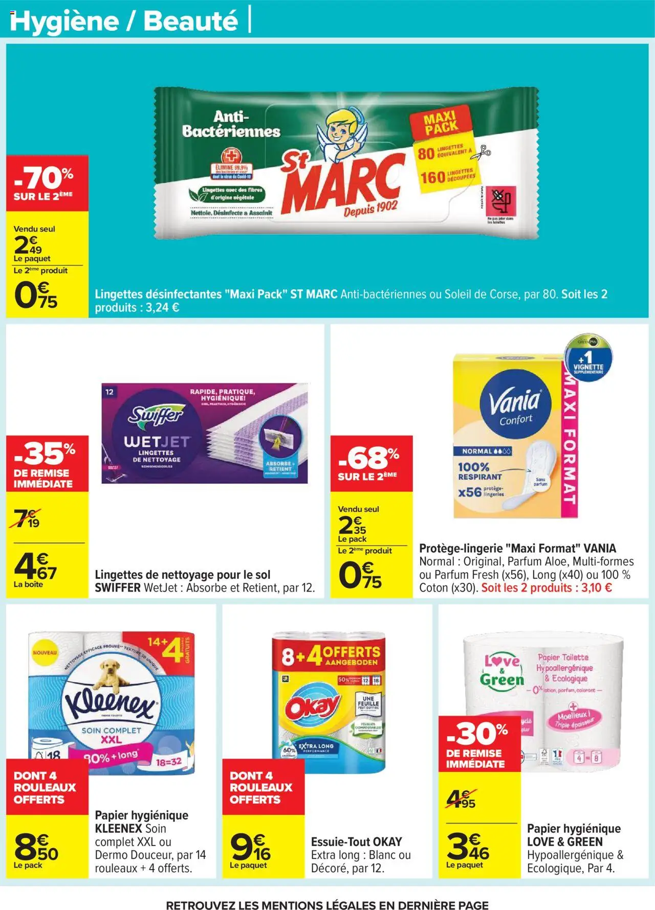 {H1} | Page: 65 | Produits: Swiffer Wetjet, Papier toilette, Coton, Parfum