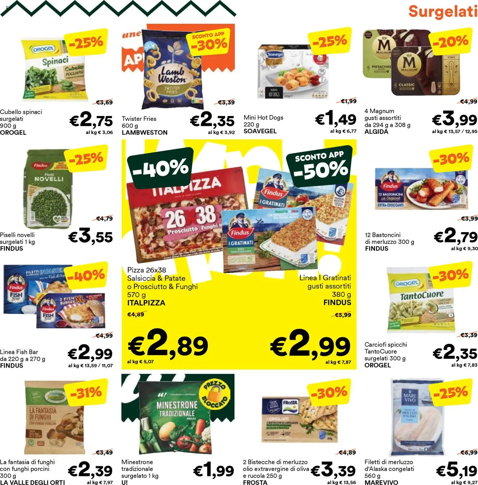 Volantino Unes del 12.01.2026 | Pagina: 9 | Prodotti: Patate, Prosciutto, Carciofi, Piselli