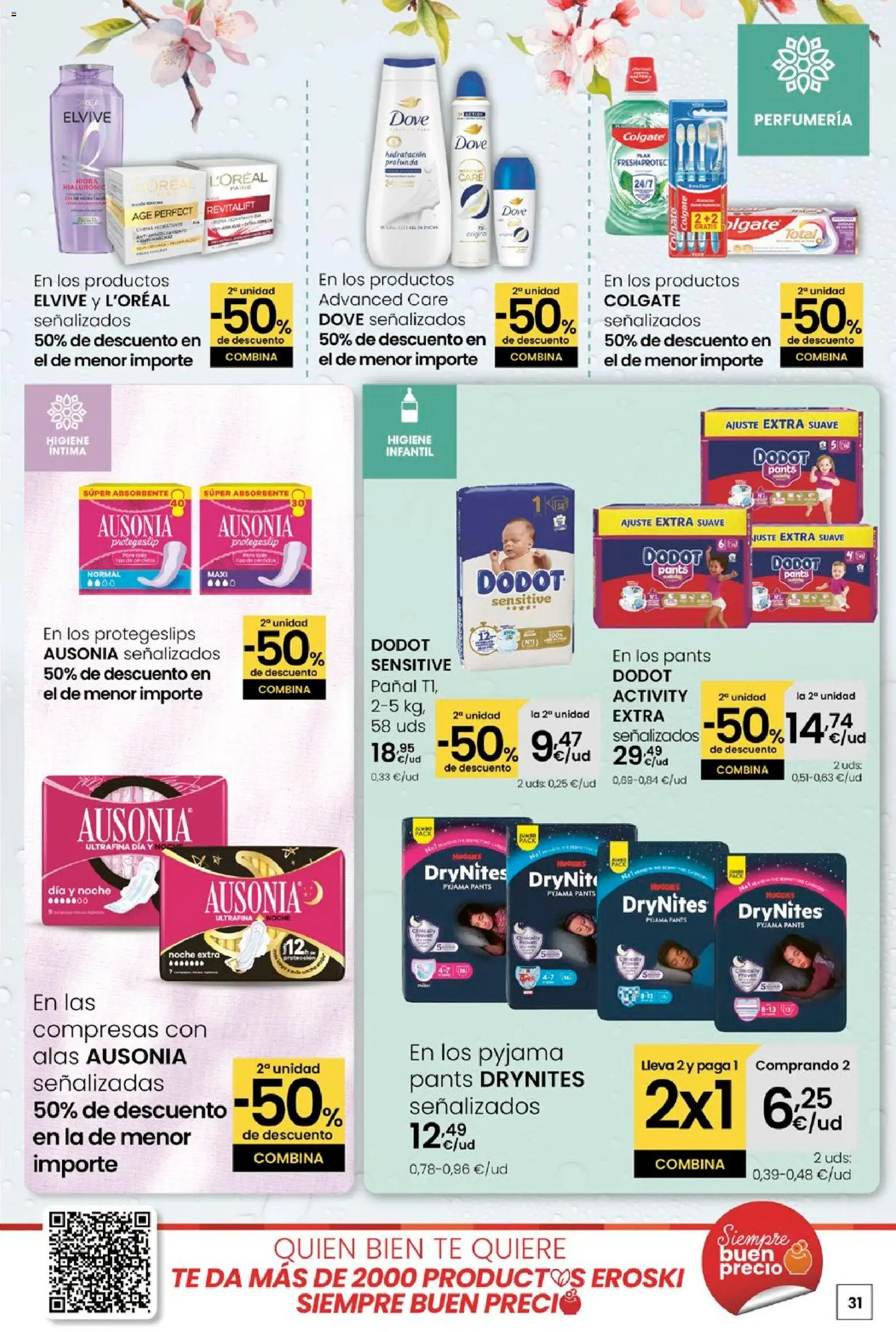 Eroski - Quen ben te quere farache aforrar │ válido desde el 15.01.2026 | Página: 31 | Productos: Compresas con alas, Βαλσάμικο ξύδι, Té, Γλυφιτζούρι