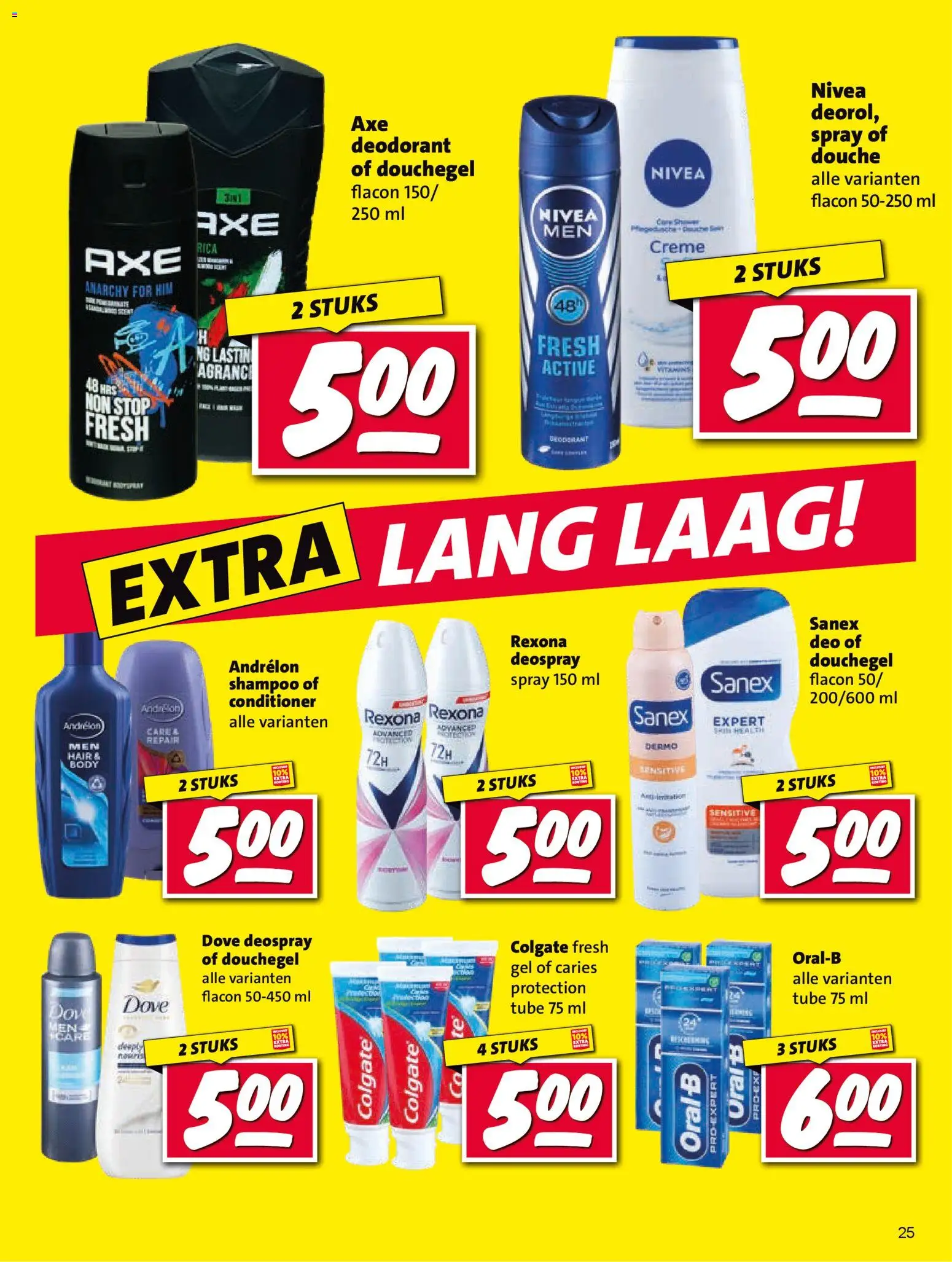 {H1} | Pagina: 25 | Producten: Deodorant, Shampoo, Crème, Douchegel