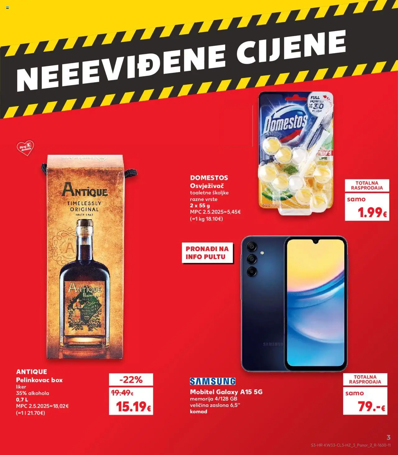 Kaufland HR akciós ujság - amely érvényes a következő dátumtól: 13.08.2025 | Oldal: 3 | Termékek: Lime, Samsung