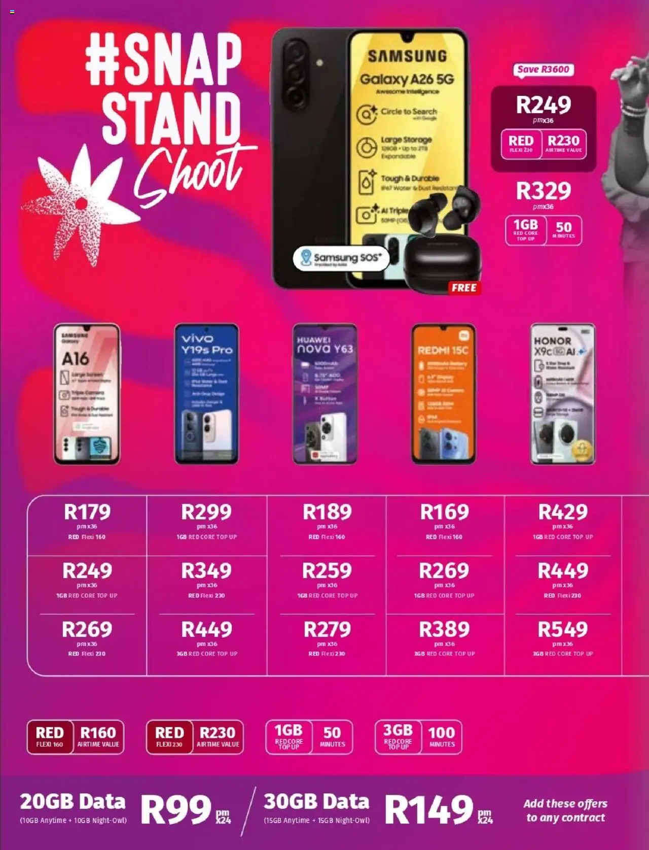 New Vodacom catalogue – valid from 07.10.2025 | Page: 4 | Products: Data, Water
