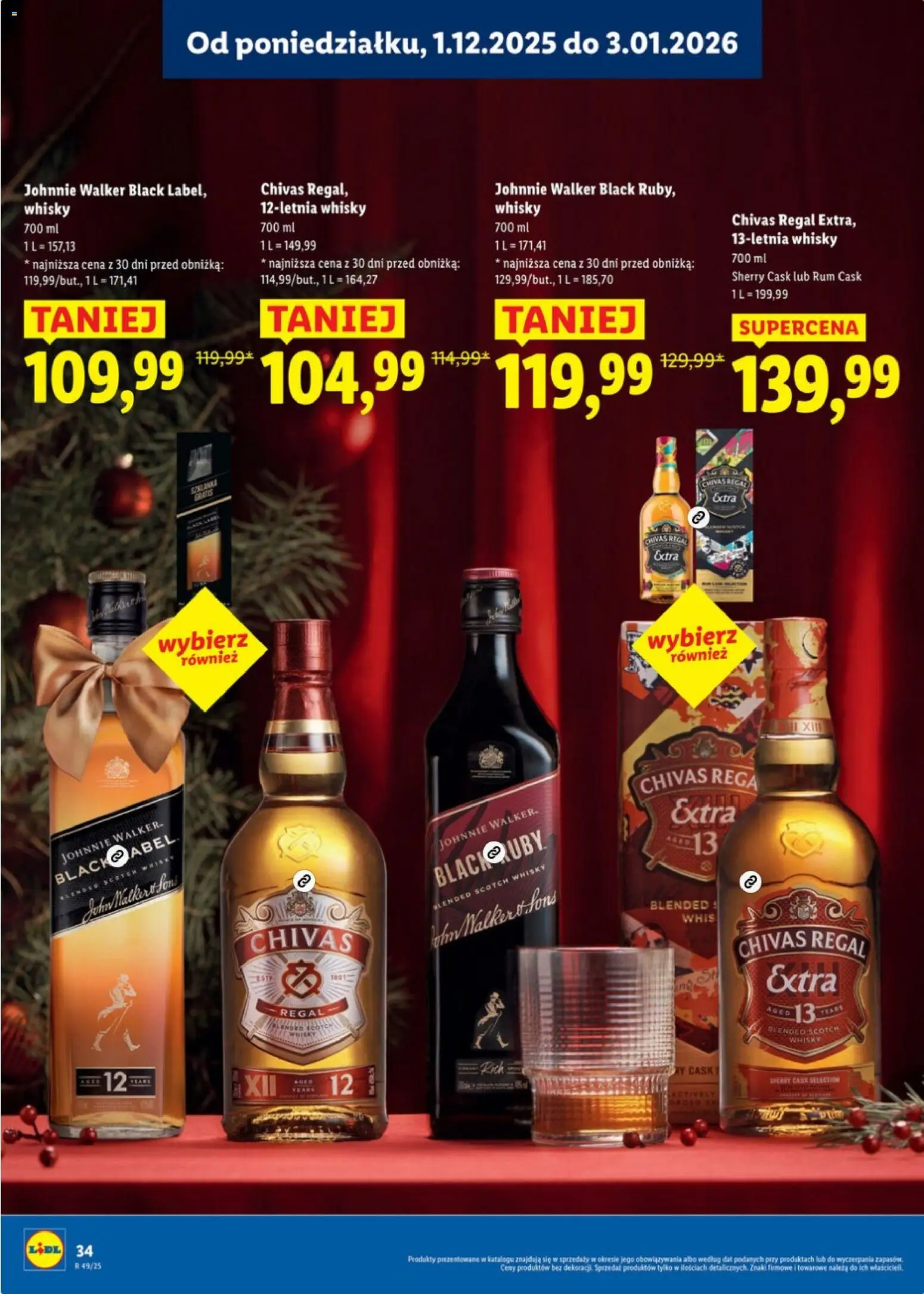 Lidl Katalog alkoholi mocnych i win od 01.12.2025 | Strona: 35 | Produkty: Kefir, Bourbon, Whisky Single Malt, Whisky