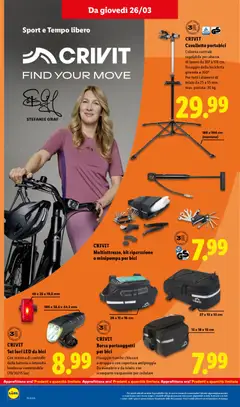 Anteprima del volantino Lidl volantino valido a partire dal 23.03.2026 | Pagina: 36 | Prodotti: Bicicletta, Cellulare, Borsa, Batteria