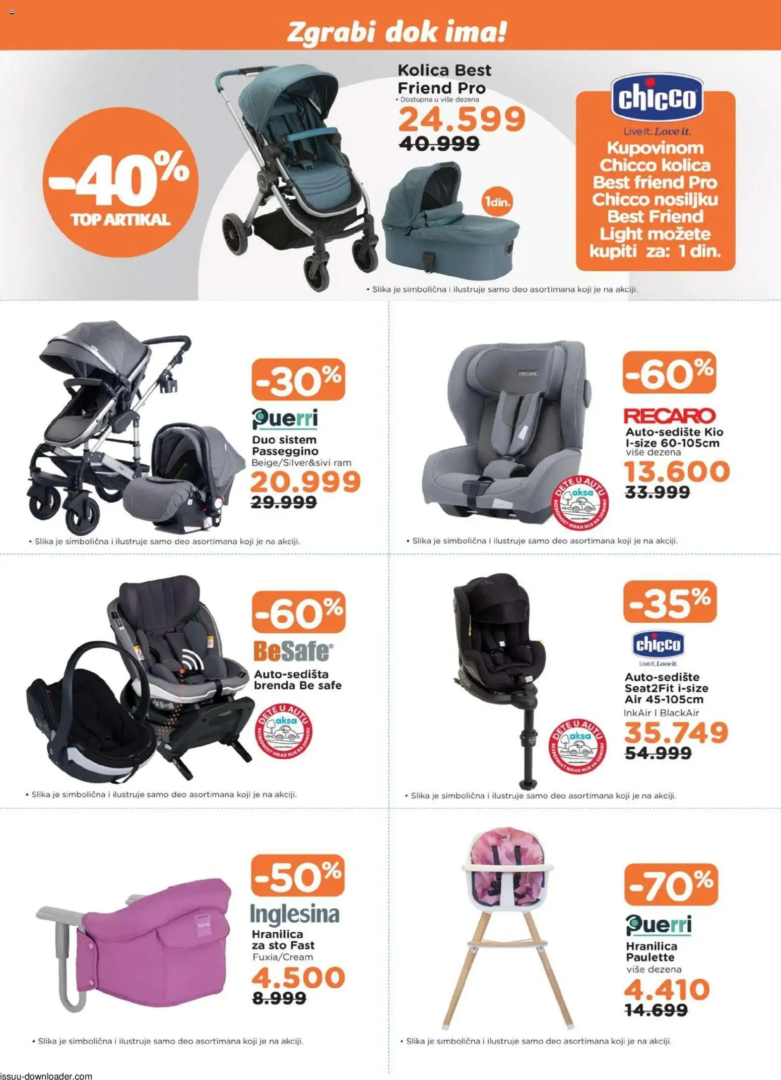 Aksa katalog - važi od 21.11.2025 | Strana: 3 | Proizvode: Sto, Kolica