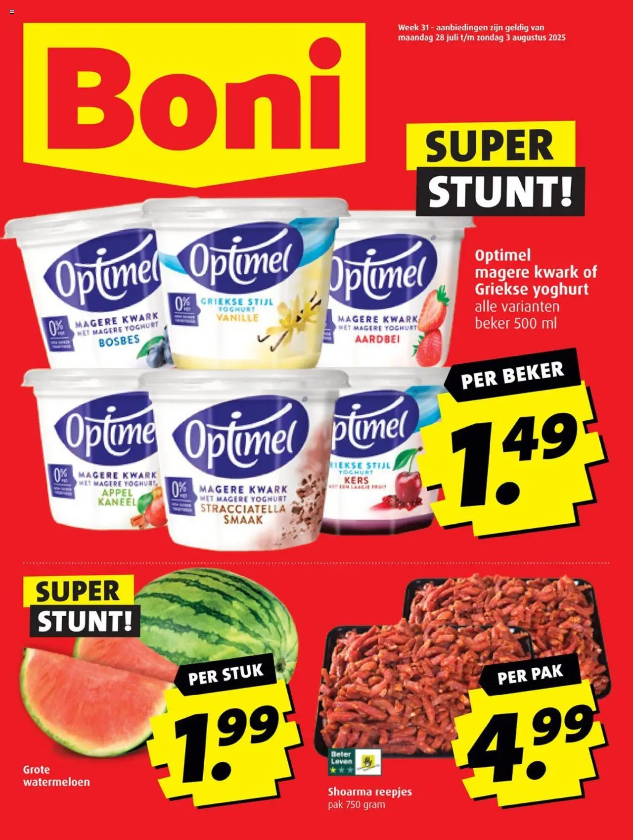  | Pagina: 1 | Producten: Yoghurt, Iphone 8, Watermeloen, Appel