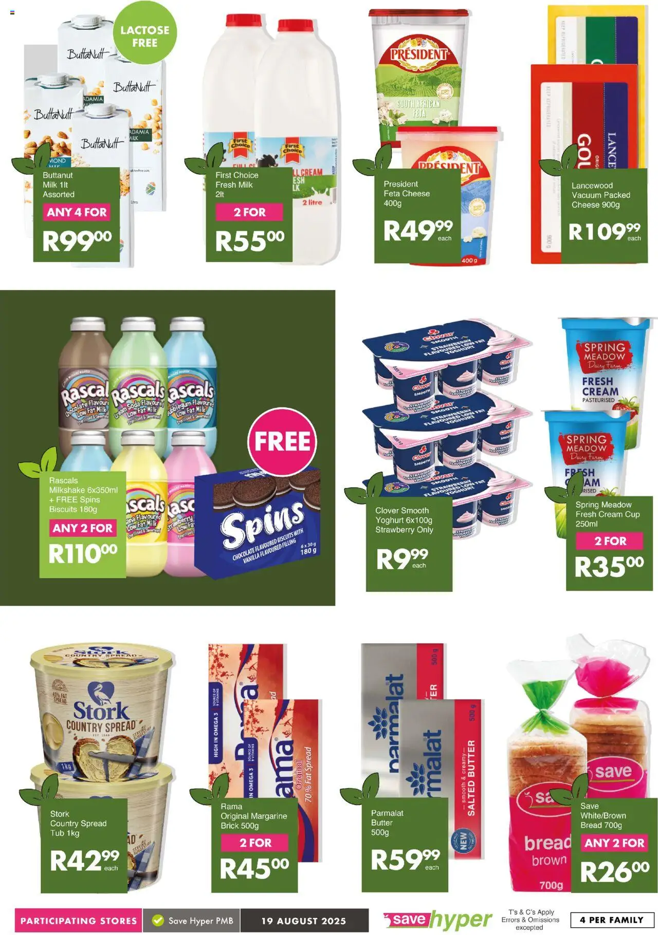 Save Market Day │ valid from 19.08.2025 | Page: 11 | Products: Yoghurt, Cheese, Margarine, Cream