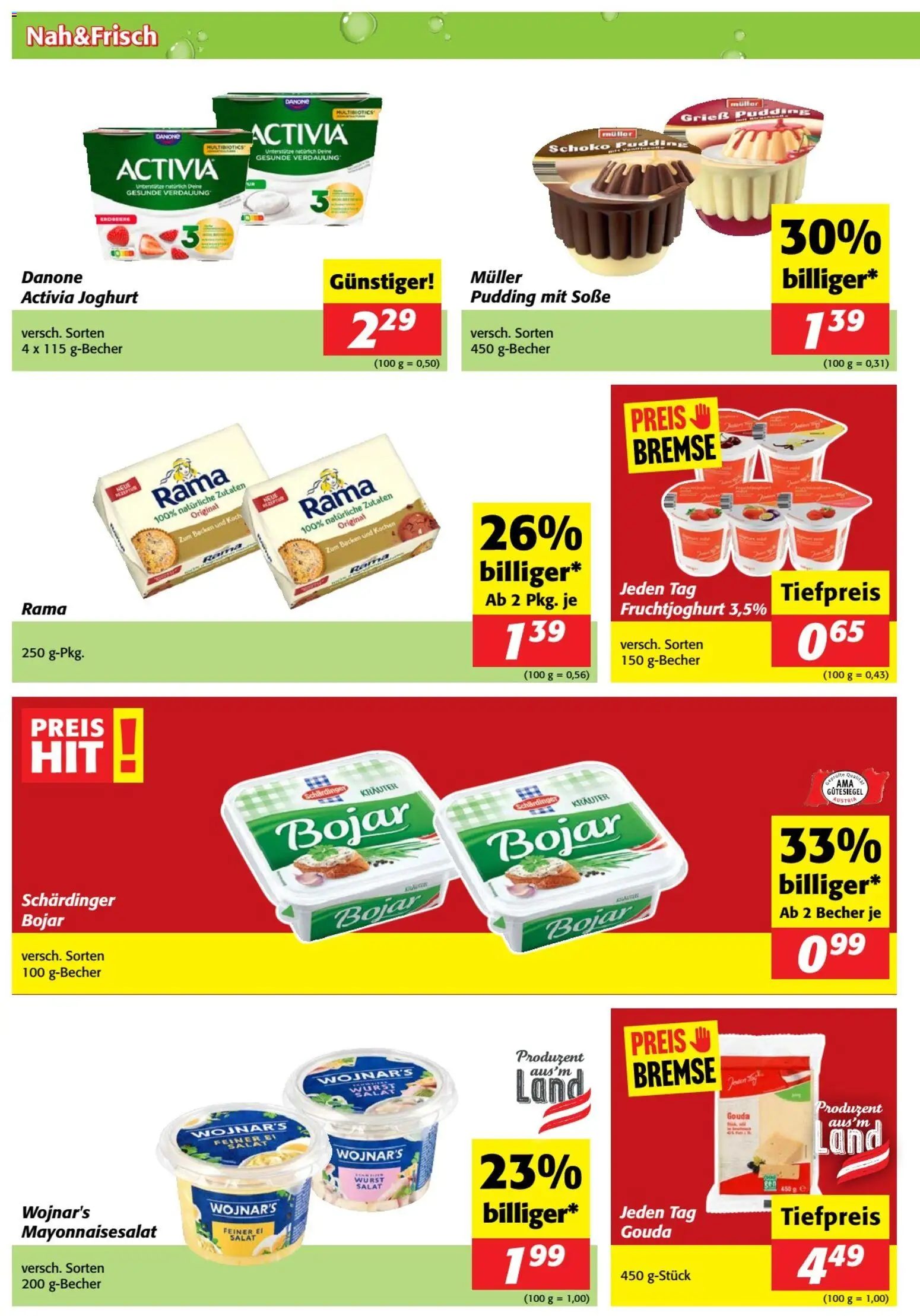 Nah und Frisch Flugblatt gültig ab 11.02.2026 | Seite: 4 | Produkte: Salat, Soße, Wurst, Joghurt