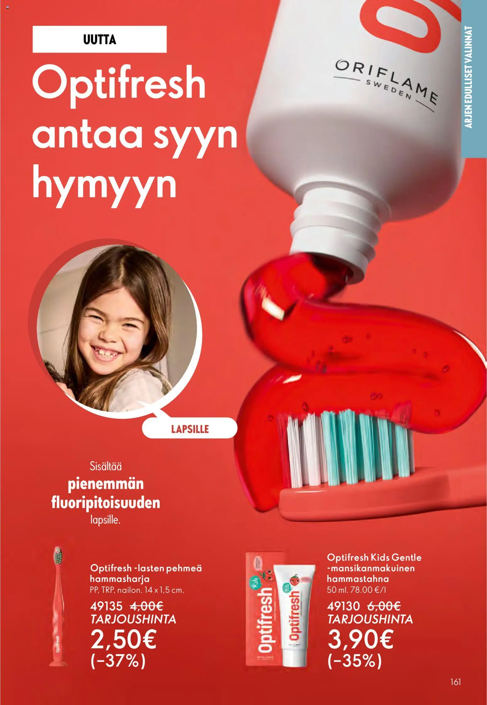 Oriflame - Esite 01 – voimassa 31.12.2025 alkaen | Sivu: 161 | Tuotteet: Hammastahna, Hammasharja