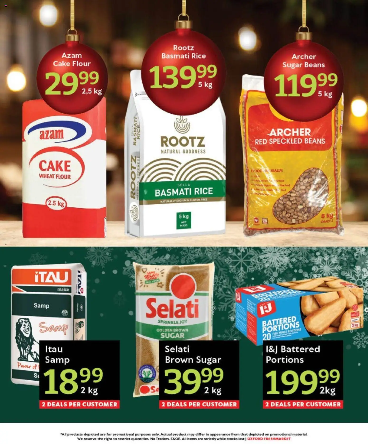 New Oxford Freshmarket catalogue – valid from 18.11.2025 | Page: 4 | Products: Cake, Flour, Beans, Rice