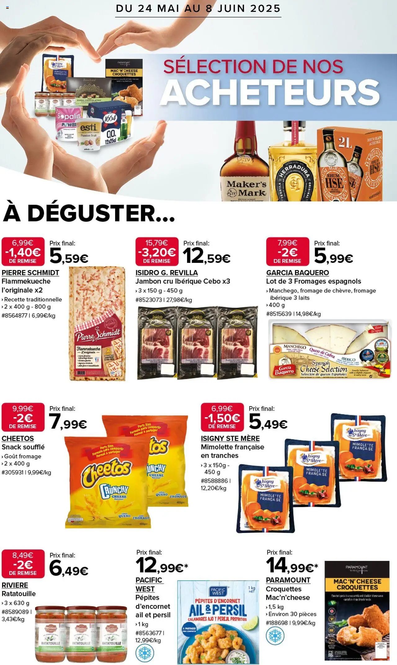  | Page: 1 | Produits: Jambon Cru, Rhum, Fromage, Jambon