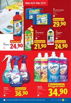 Lidl erbjudanden - Förhandsvisning av reklamblad från butik Lidl aktuell från 06.04.2026 | Sida: 14 | Produkter: Sköljmedel, Diskmaskinsrengöring, Äpple