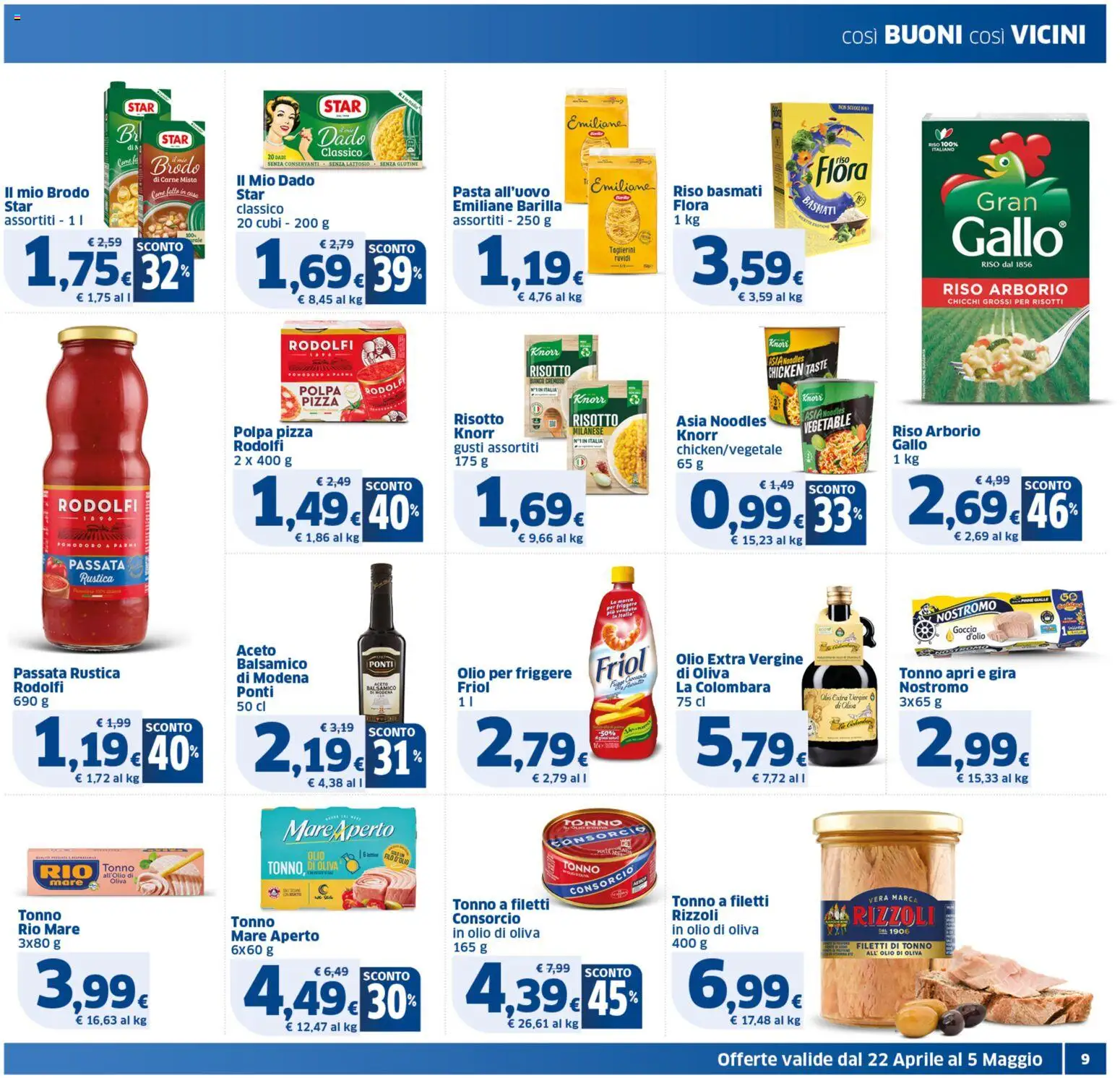 Volantino SIGMA del 22.04.2026 | Pagina: 9 | Prodotti: Pizza, Pinne, Aceto, Olio per friggere