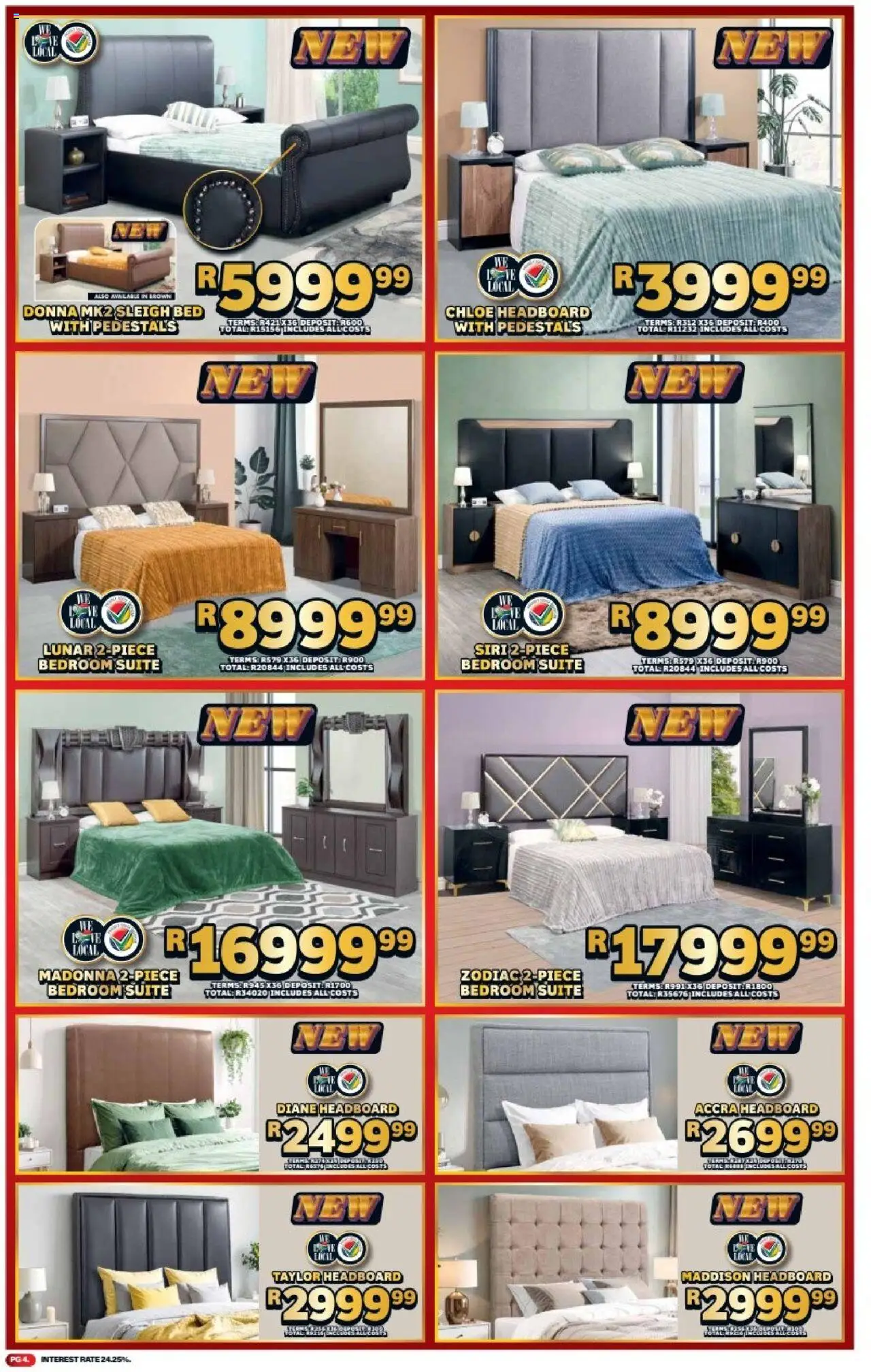 Lewis Stores Specials │ valid from 11.08.2025 | Page: 4 | Products: Headboard, Bed