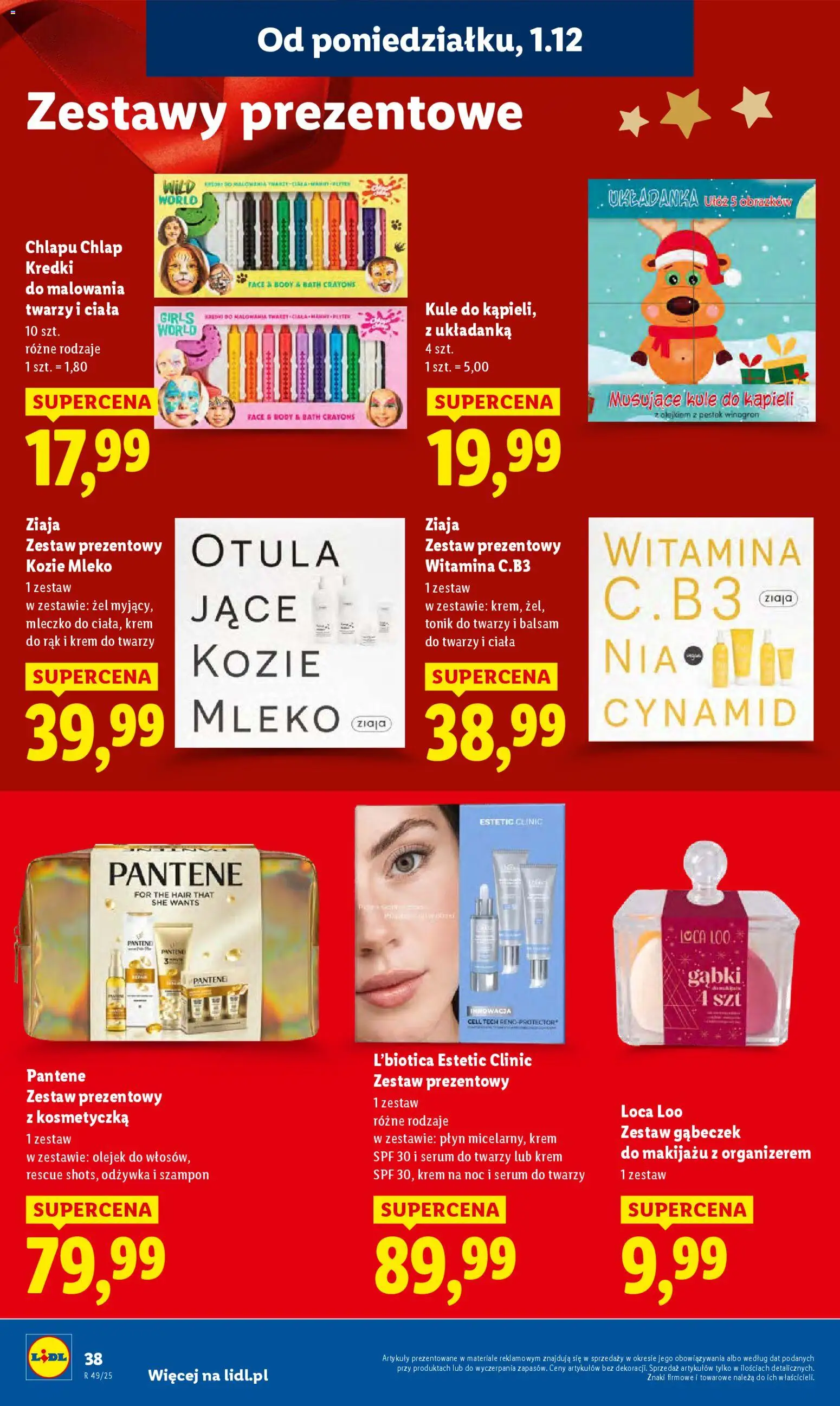 Lidl Gazetka od 01.12.2025 | Strona: 40 | Produkty: Szampon, Krem do rąk, Serum do twarzy, Tonik do twarzy