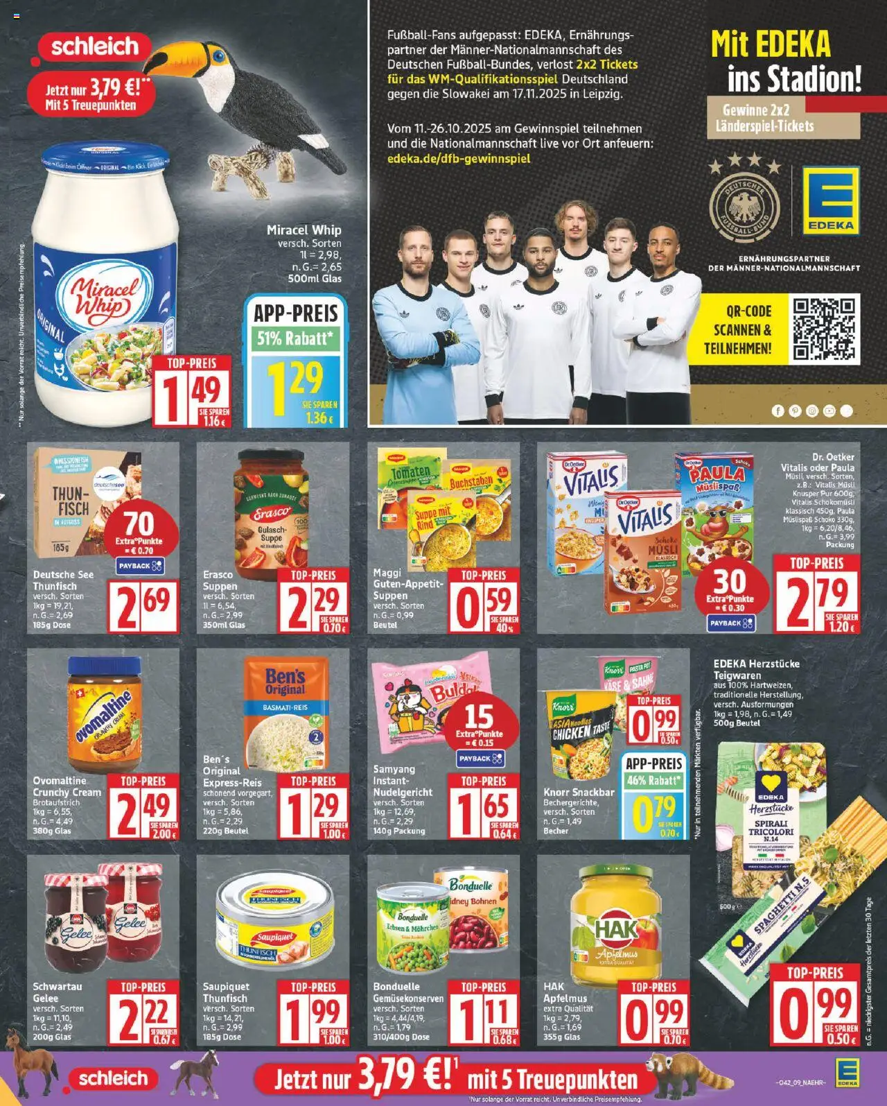 Edeka Prospekt 	 – gültig ab 13.10.2025 | Seite: 9 | Produkte: Ovomaltine, Maggi, Thunfisch, Apple