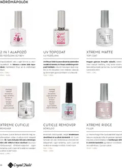 Crystal Nails akciós ujság - amely érvényes a következő dátumtól: 01.03.2025 | Oldal: 88 | Termékek: Fedőlakk, Alapozó, Bor