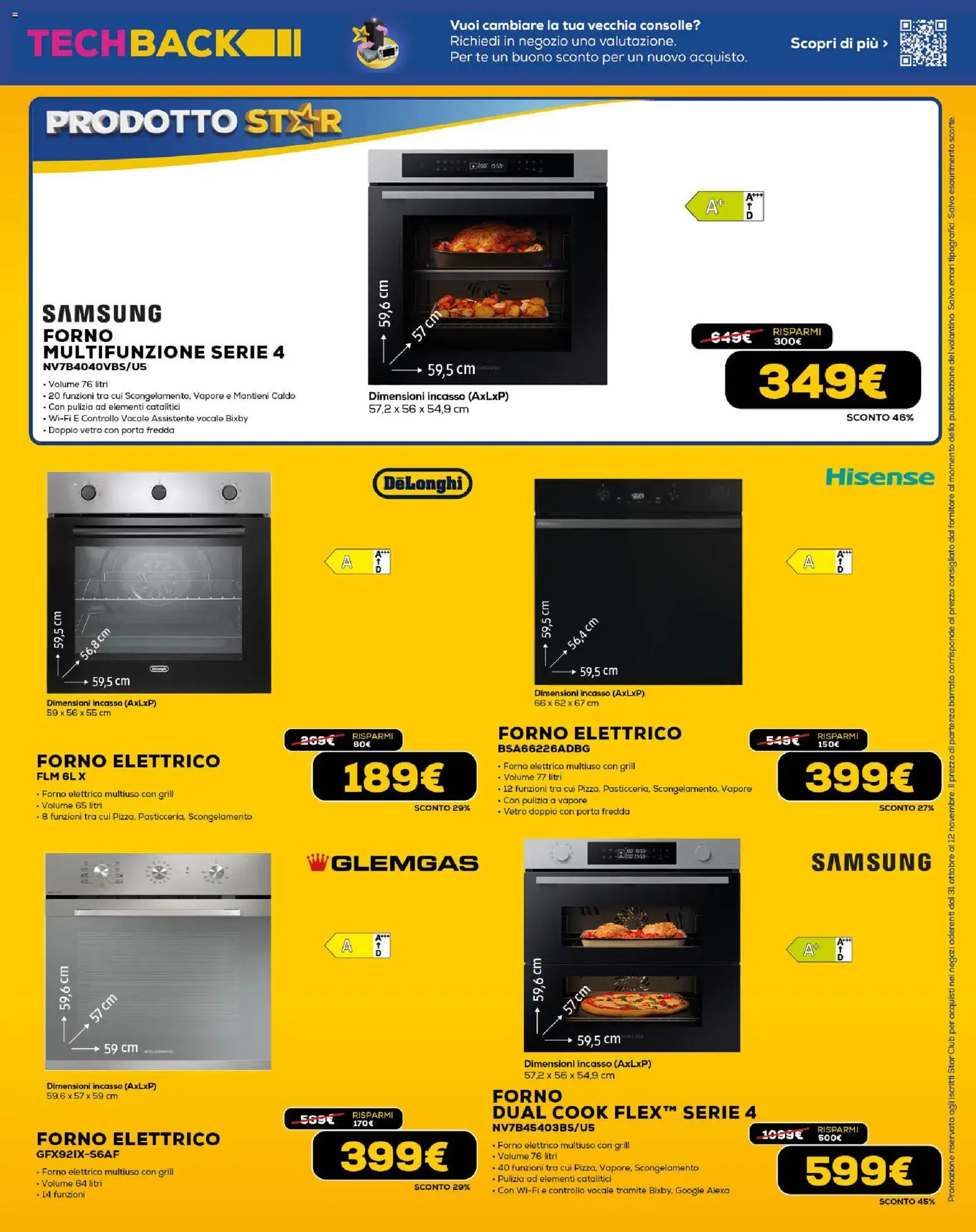 Volantino Euronics del 31.10.2025 | Pagina: 25 | Prodotti: Tè, Forno, Forno elettrico, Samsung