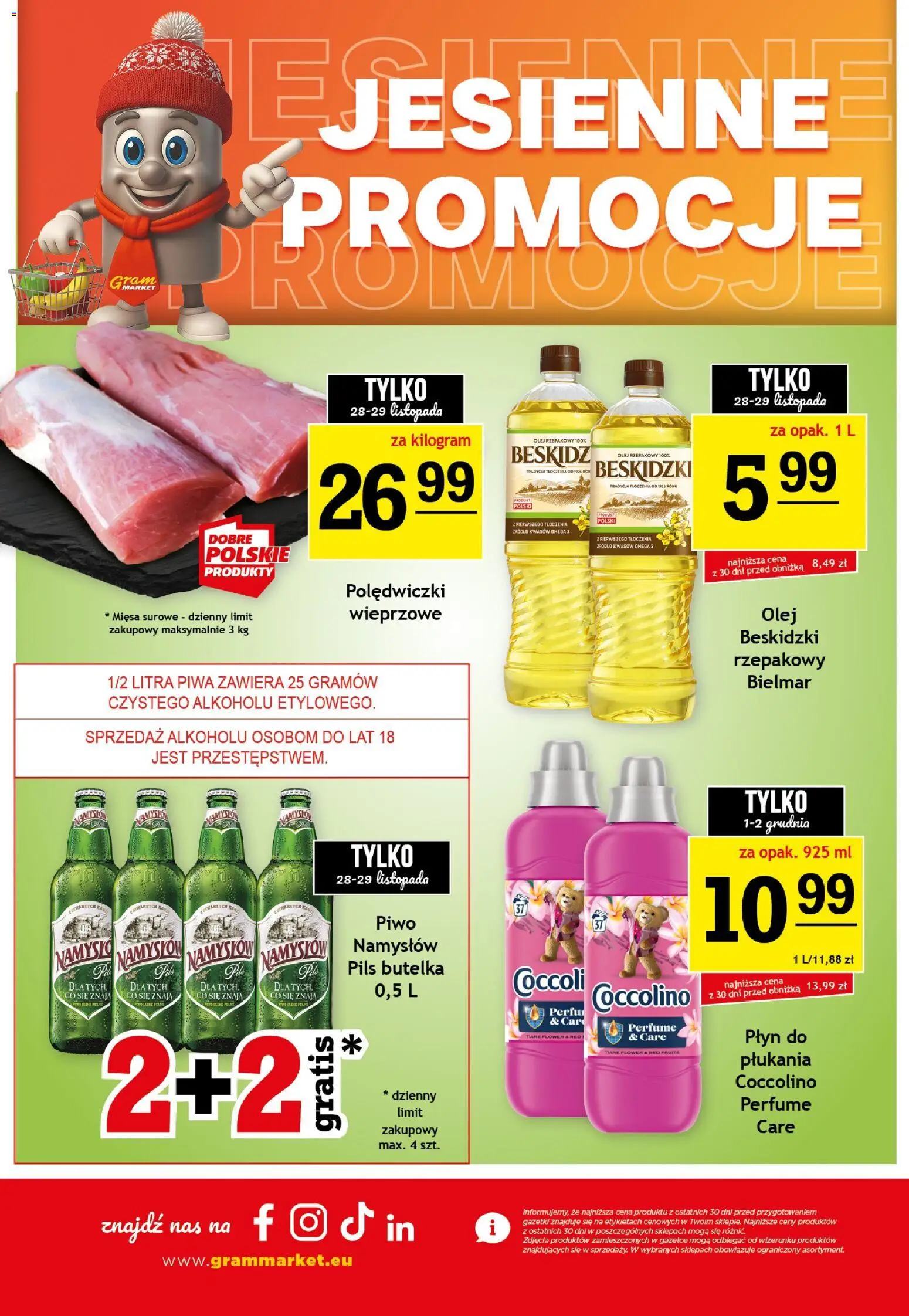Gram Market Black Friday od 26.11.2025 | Strona: 2 | Produkty: Olej rzepakowy, Coccolino, Olej, Piwo