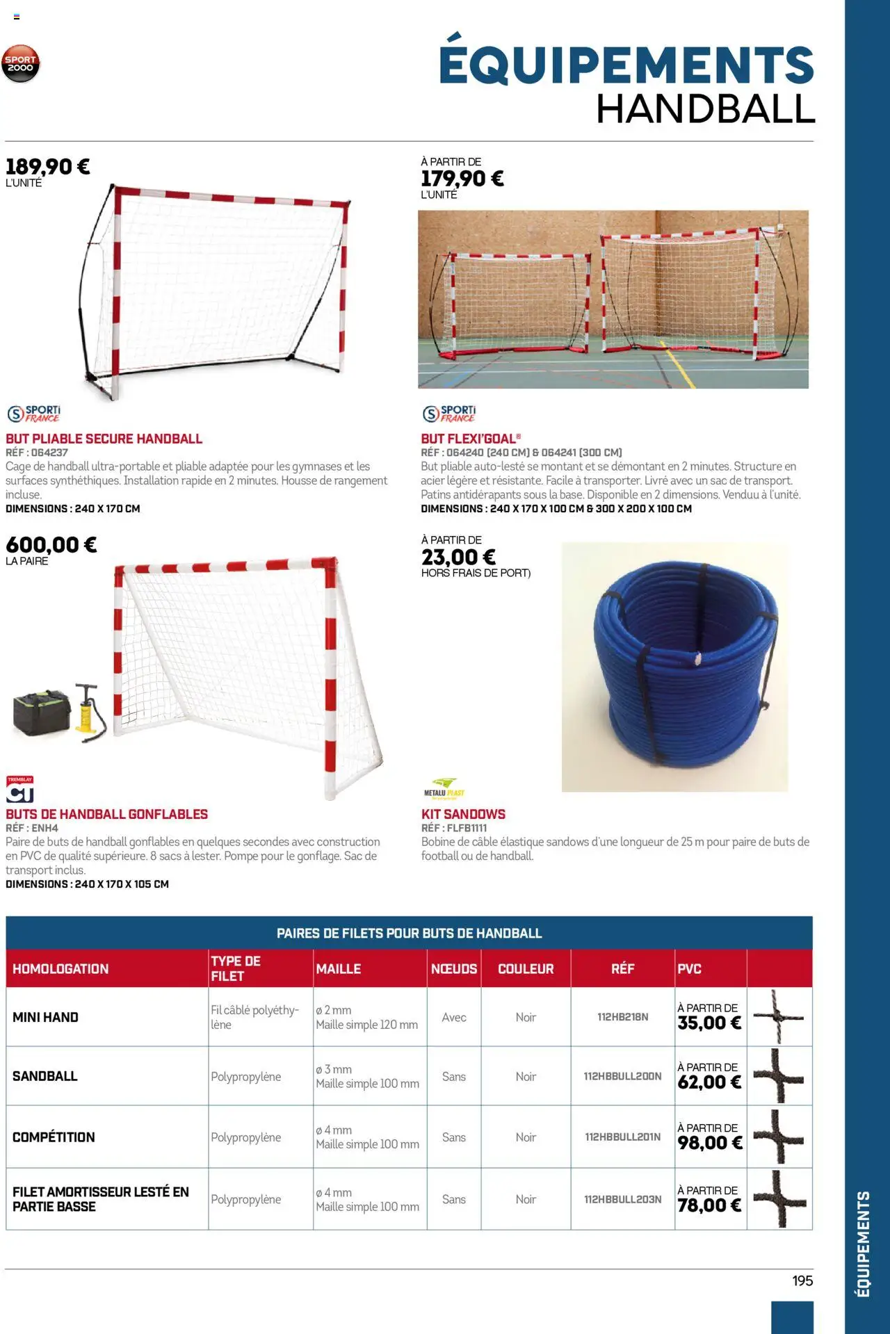  | Page: 195 | Produits: Câble, Sac, Cage, Livre