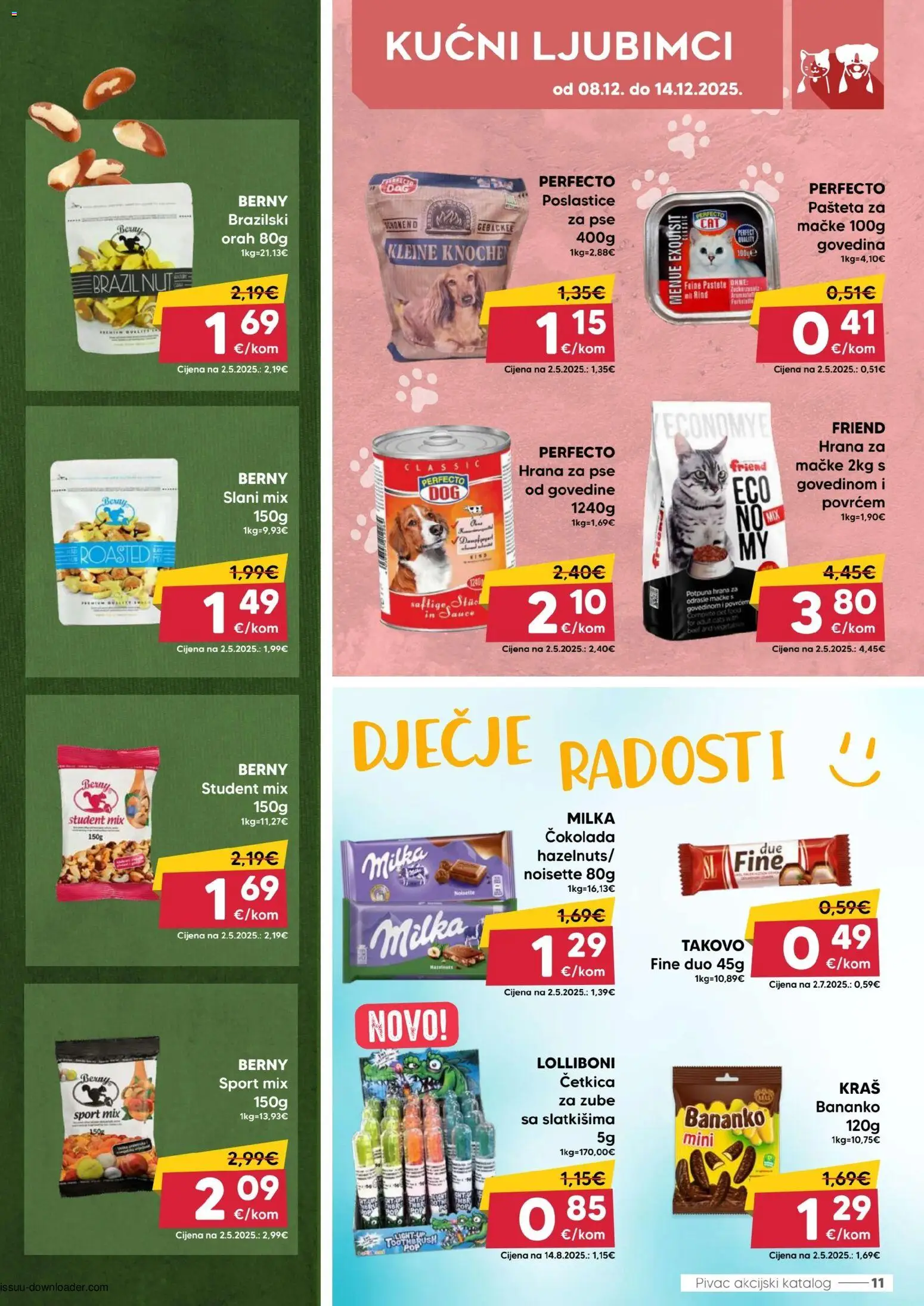 Pivac katalog | vrijedi od 08.12.2025 | Stranica: 11 | Proizvodi: Hrana za pse, Govedina, Pašteta, Orah