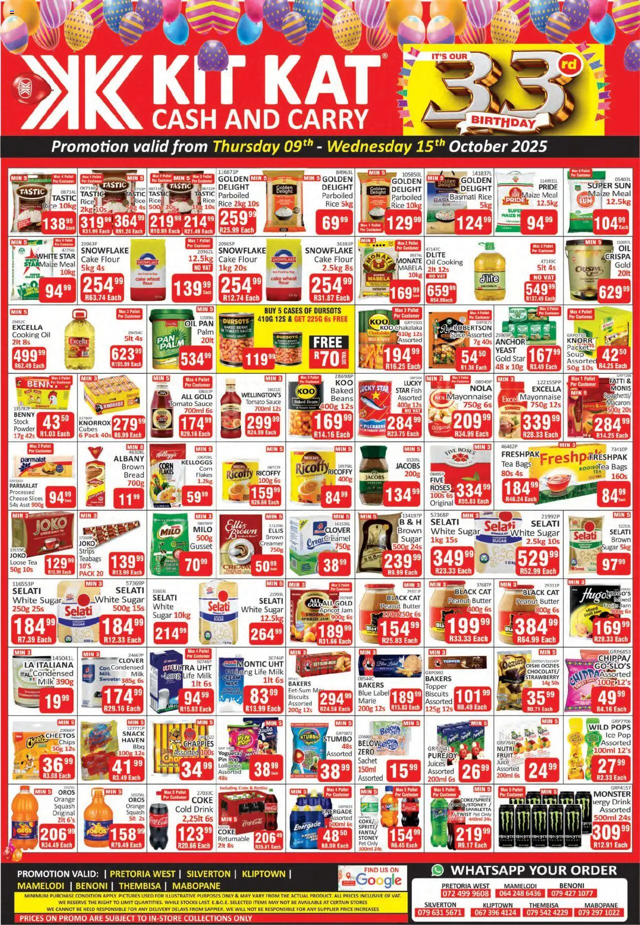 New KIT KAT Cash & Carry catalogue – valid from 09.10.2025 | Page: 1 | Products: Crate, Rice, Fish, Peanut butter