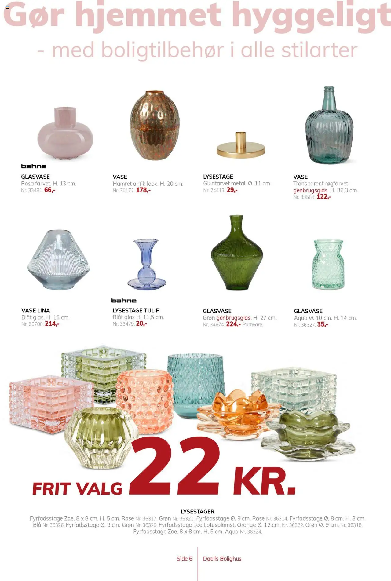Daells Bolighus Tilbudsavis gyldig fra 10.04.2025 | Side: 6 | Produkter: Vase