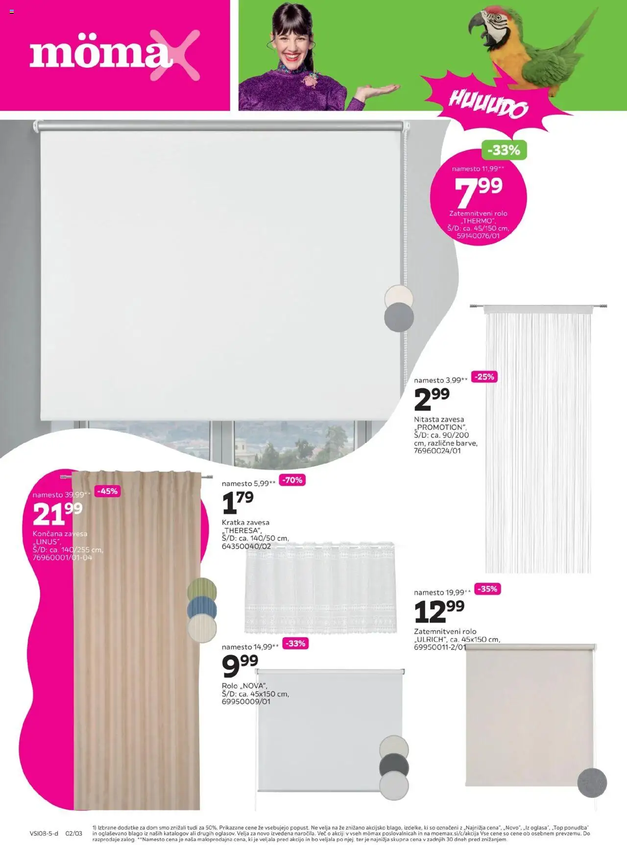 Mömax katalog do -50% na izbrane dodatke za dom │ velja od 18.08.2025 | Stran: 2 | Izdelki: Rolo