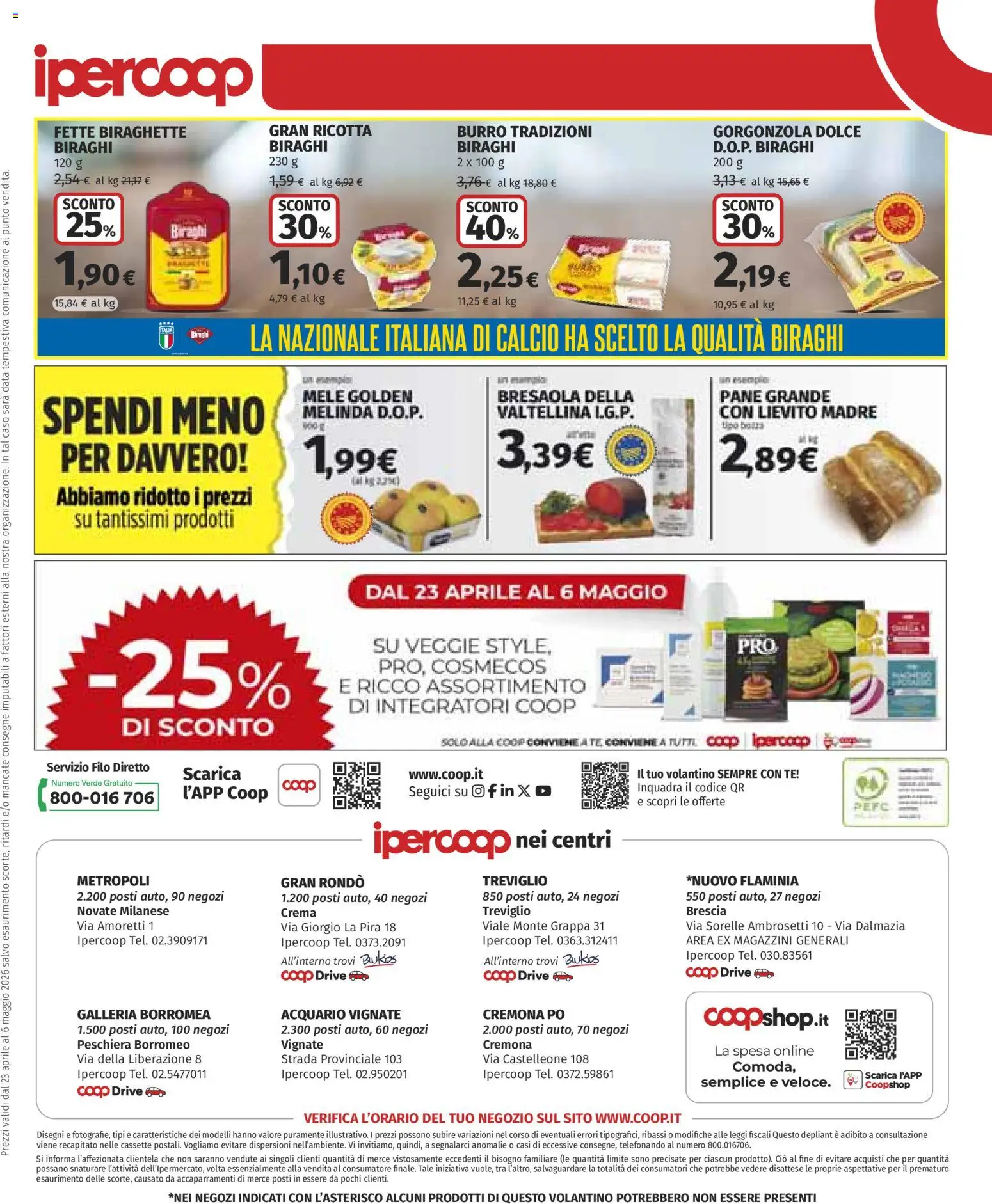 Volantino Ipercoop del 23.04.2026 | Pagina: 43 | Prodotti: Crema, Burro, Data, Ricotta