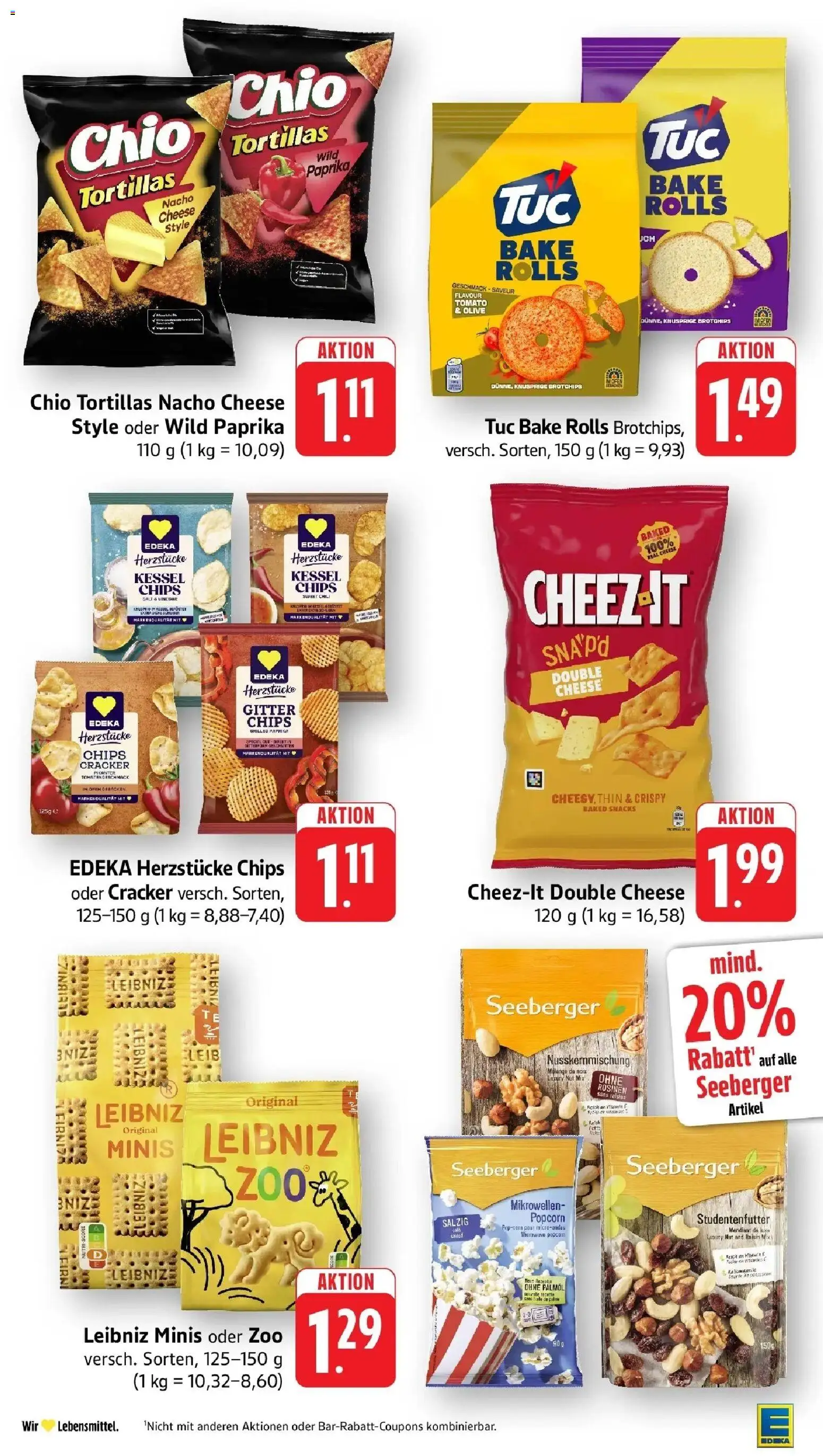 Angebote – gültig ab 27.04.2026 | Seite: 41 | Produkte: Rosinen, Paprika, Chio tortillas, Chips