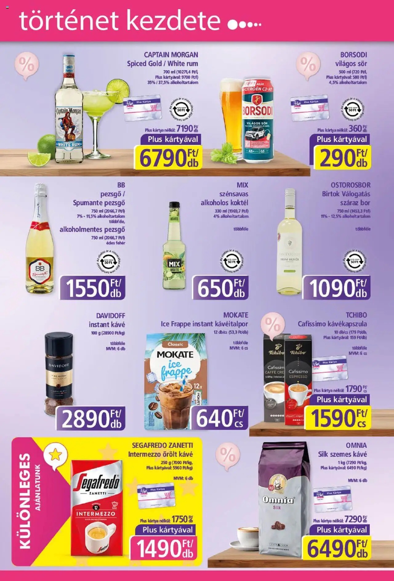 Plus Market akciós ujság - amely érvényes a következő dátumtól: 07.08.2025 | Oldal: 9 | Termékek: Kávékapszula, Kávé, Sör, Szemes kávé