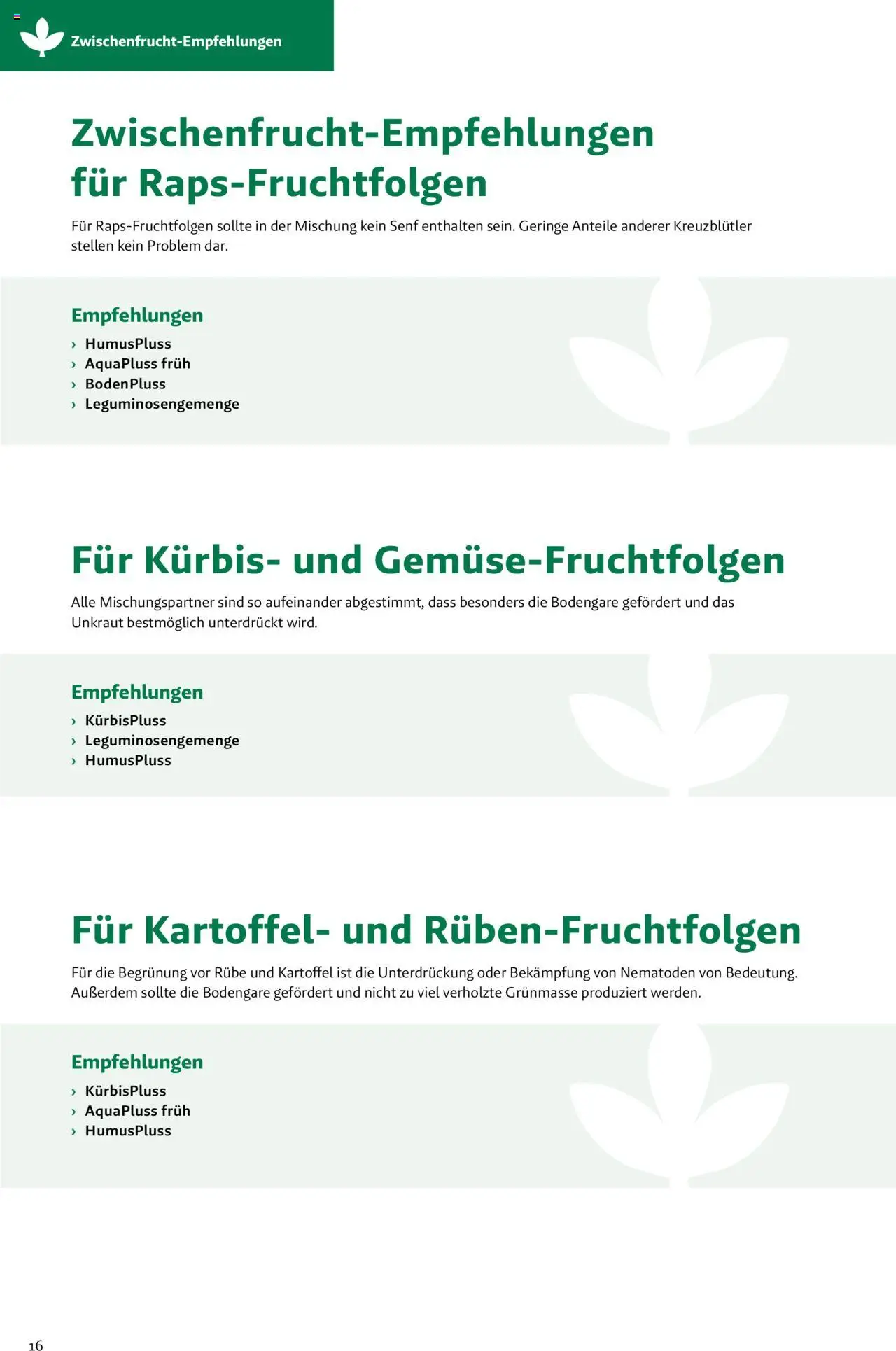 Lagerhaus Fachblatt Zwischenfrüchte & Begrünungen gültig ab 27.03.2025 | Seite: 16 | Produkte: Kürbis