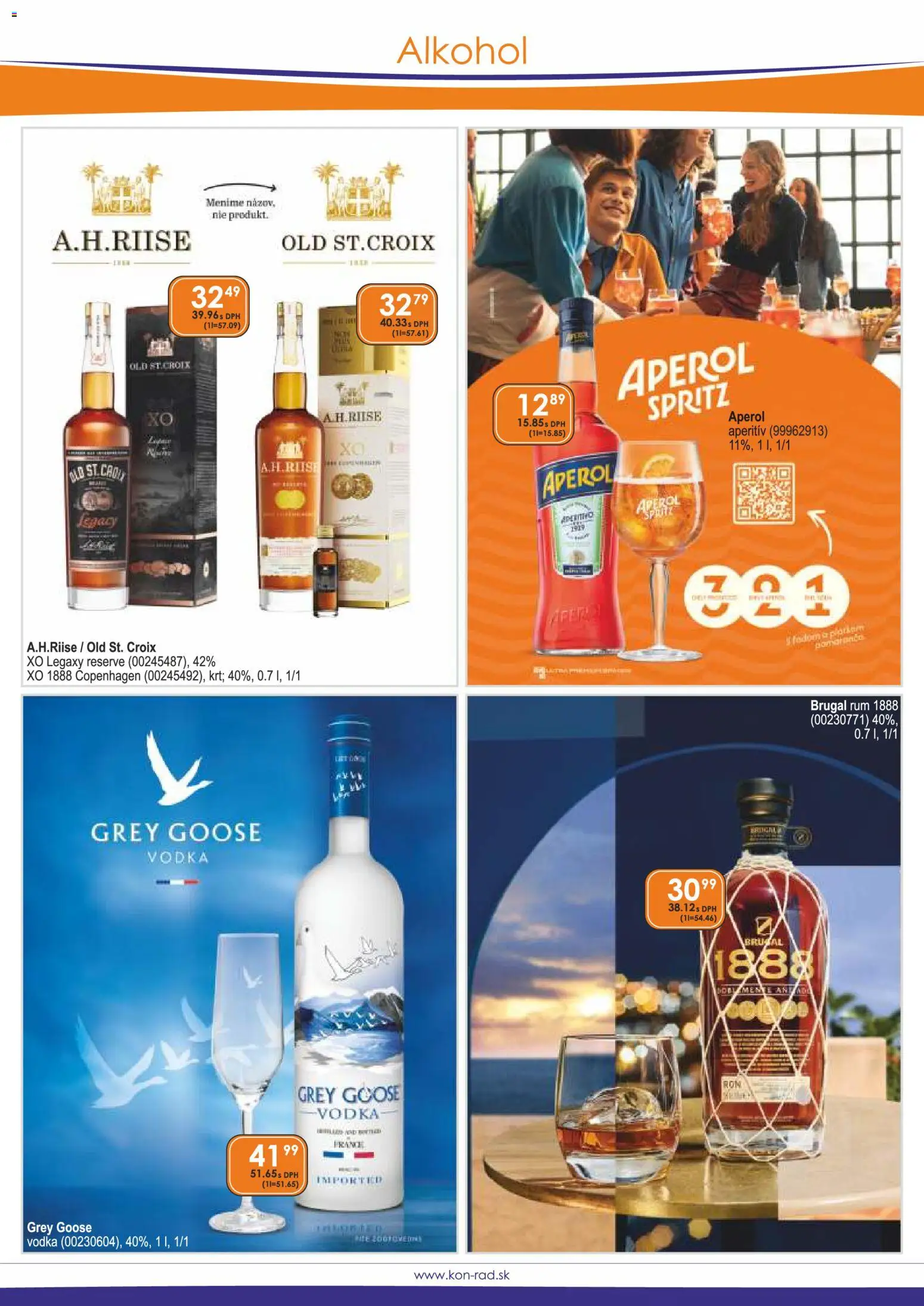 Nové KON - RAD akcie – leták je platný od 01.05.2026 | Strana: 5 | Produkty: Aperitív, Vodka, Alkohol, Rum