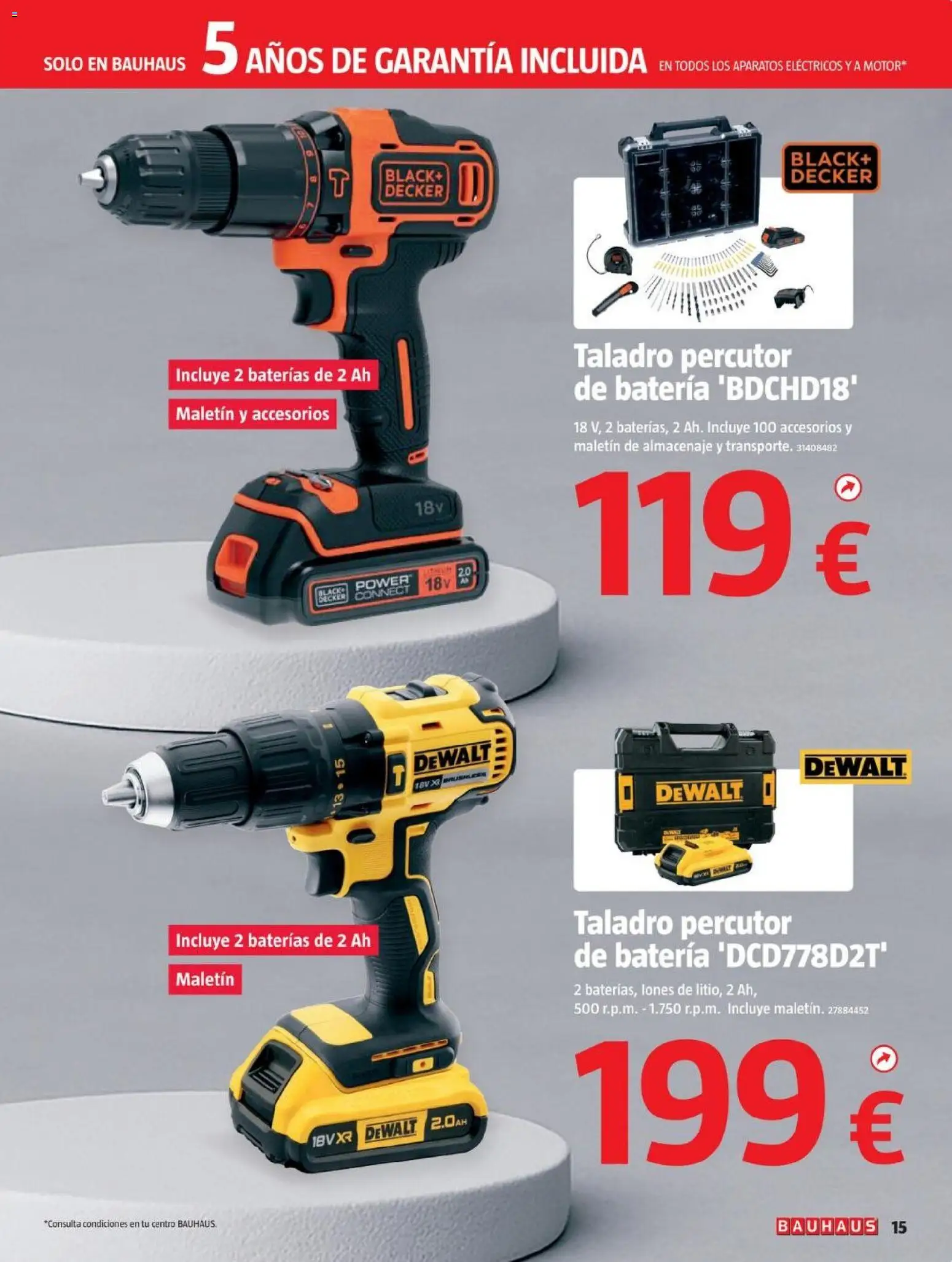 Bauhaus folleto │ válido desde el 17.11.2025 | Página: 15 | Productos: Almacenaje, Batería