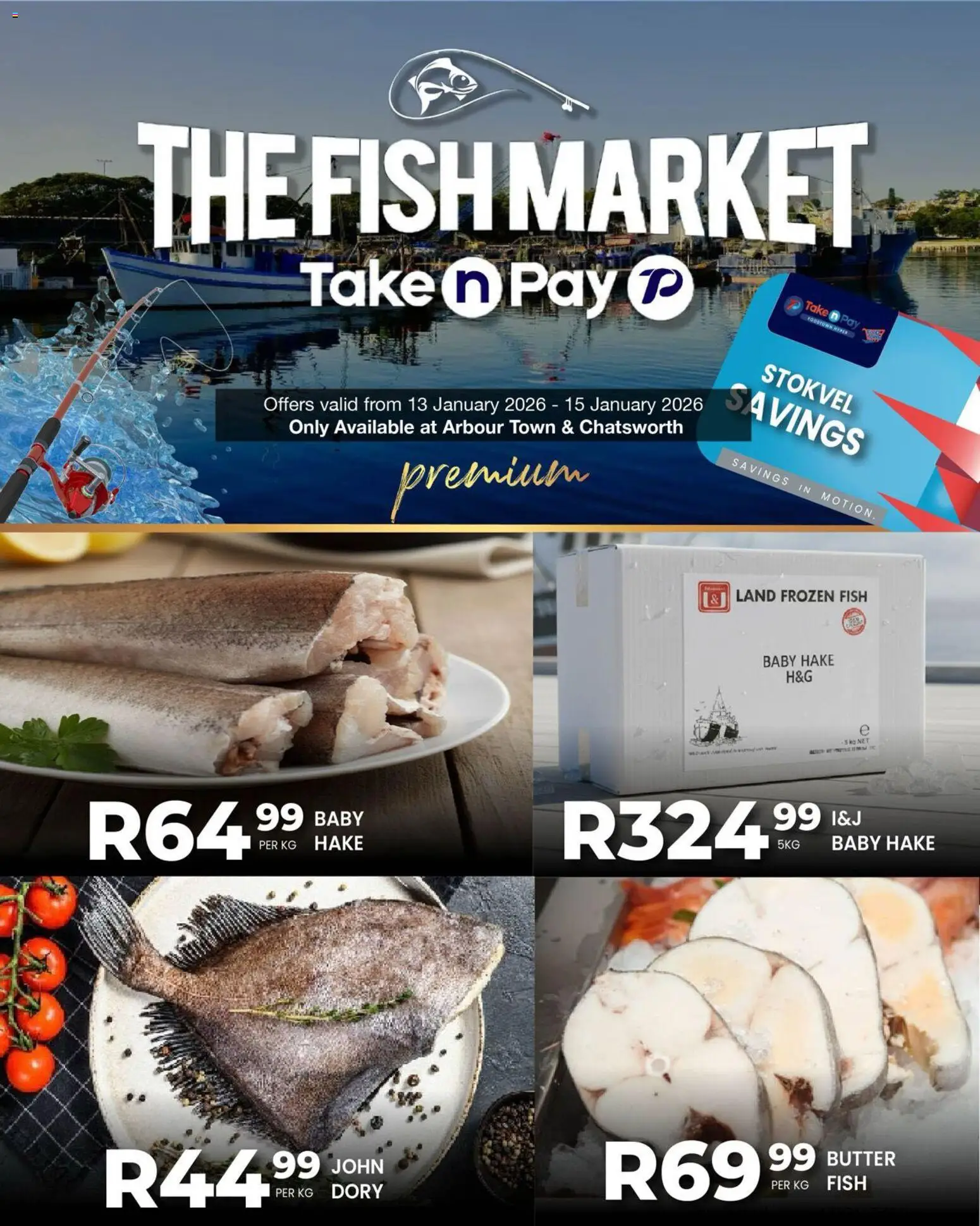 New Take n Pay catalogue – valid from 13.01.2026 | Page: 11 | Products: Butter, Fish