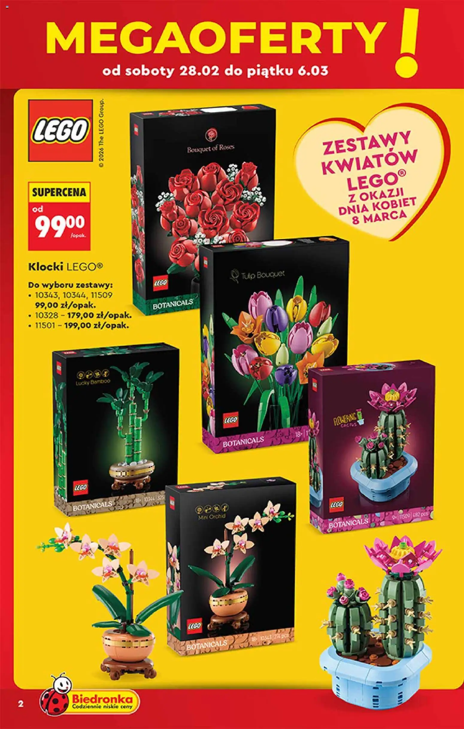 Biedronka Polsko leták - Hity i inspiracje od 28.02.2026 | Strana: 2 | Produkty: LEGO