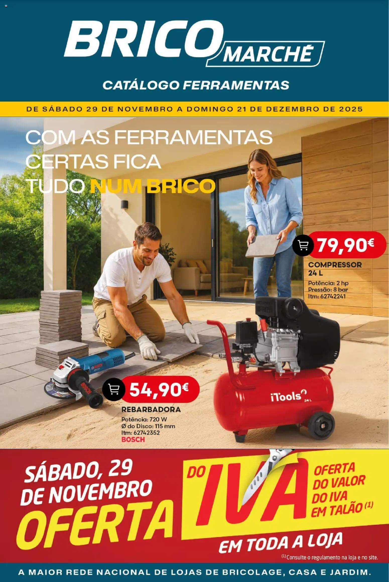 BricoMarché - Ferramentas - 12p - Fundão │ válido de 29.11.2025 | Página: 1 | Produtos: Ferramentas, Compressor